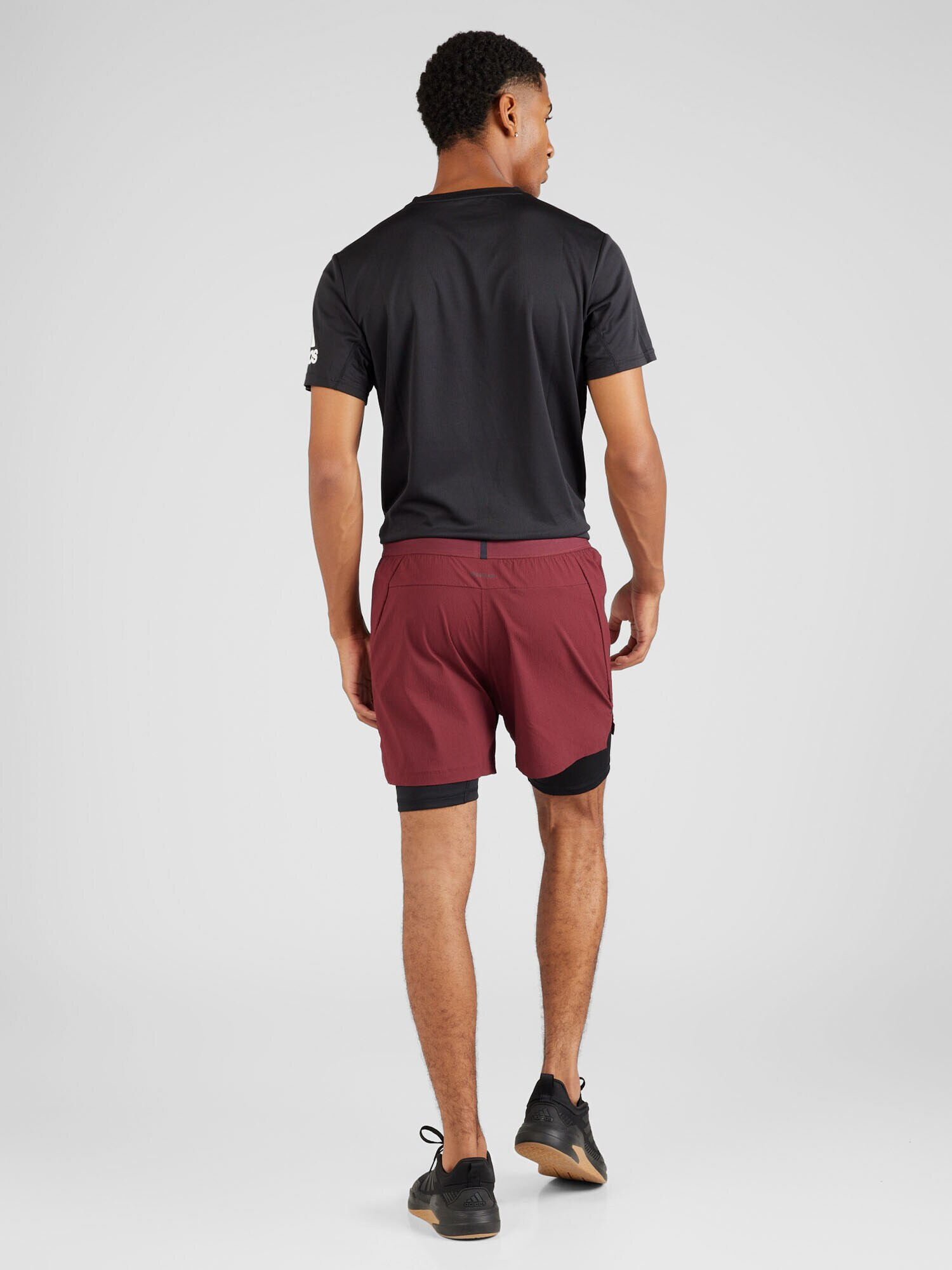 ADIDAS PERFORMANCE Pantaloni sport 'Power Workout' roșu bordeaux / negru - Pled.ro