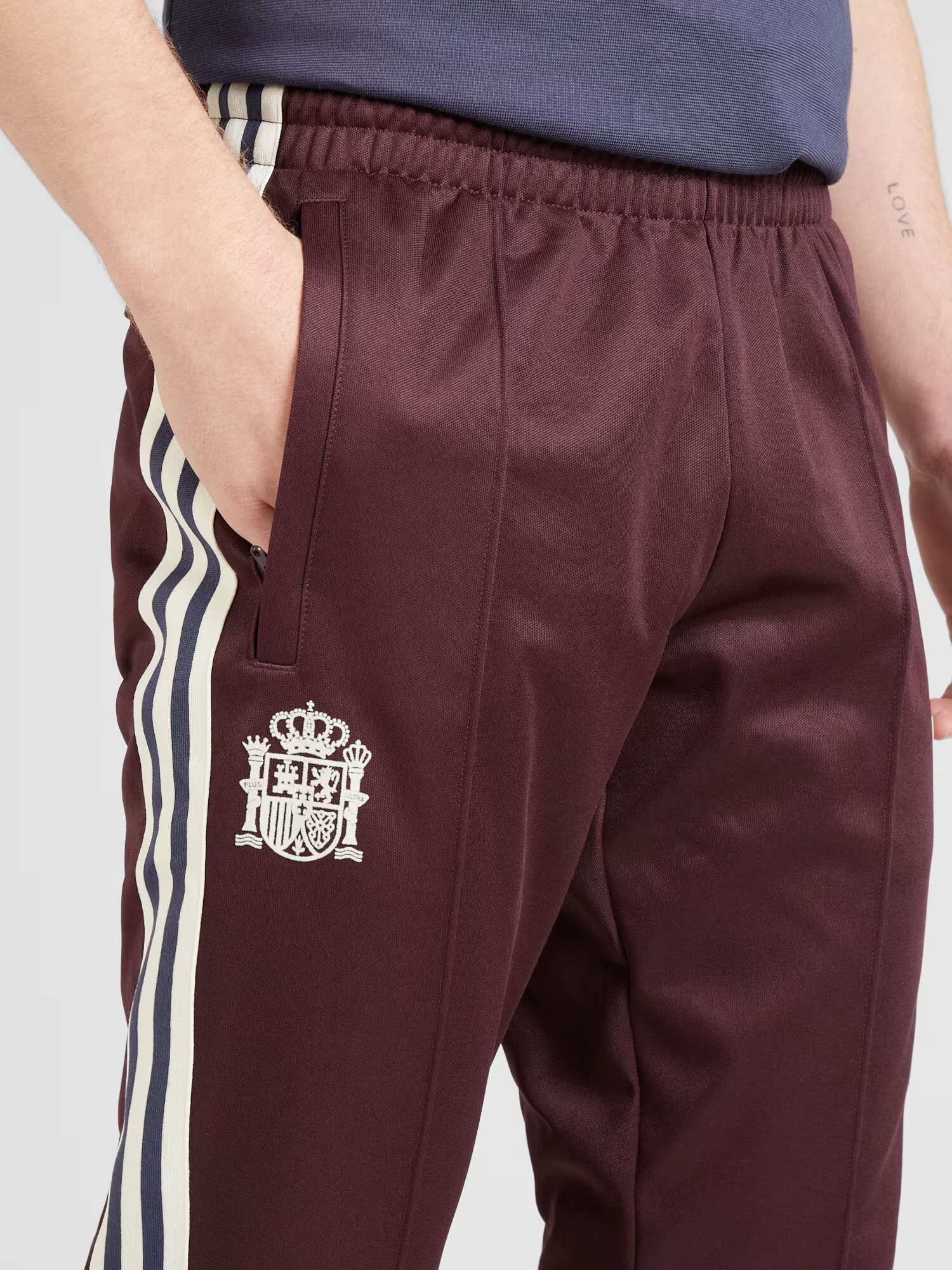 ADIDAS PERFORMANCE Pantaloni sport roșu carmin / alb - Pled.ro