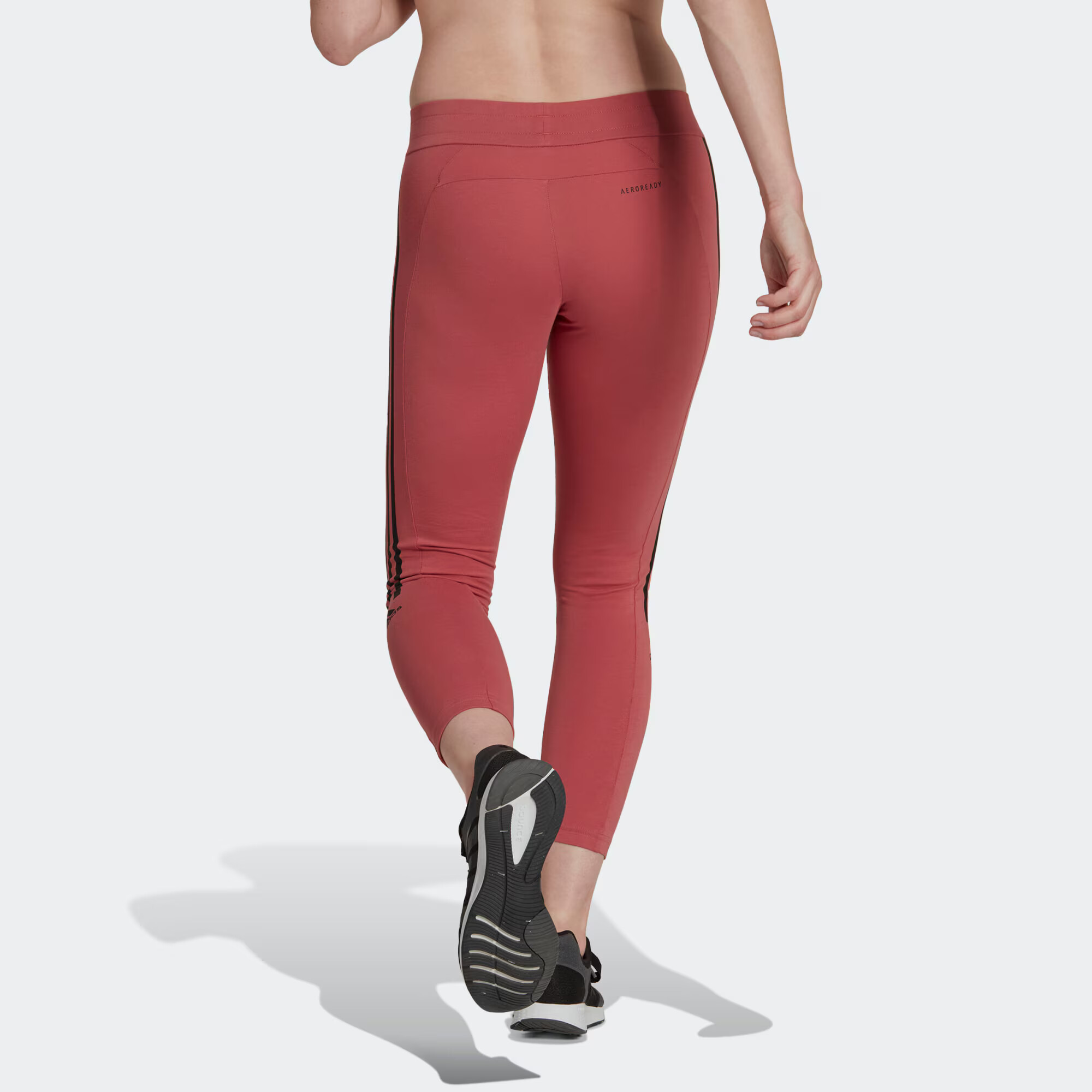 ADIDAS SPORTSWEAR Pantaloni sport 'Aeroready Designed To Move -Touch' roșu deschis / negru - Pled.ro