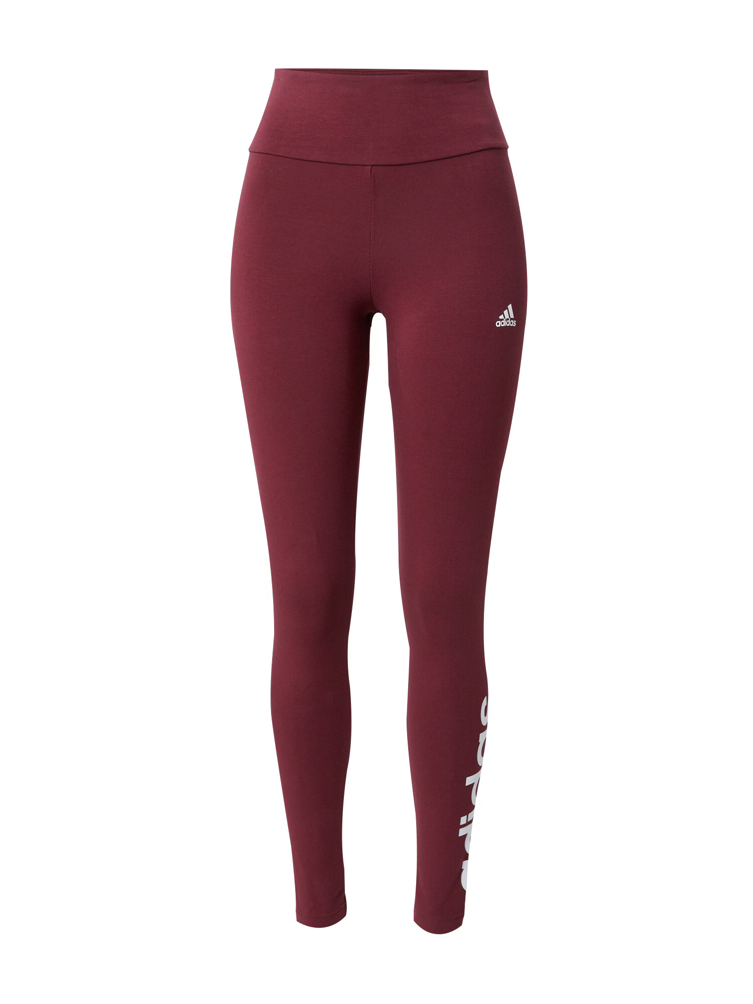 ADIDAS SPORTSWEAR Leggings 'Essentials' roșu merlot / alb - Pled.ro