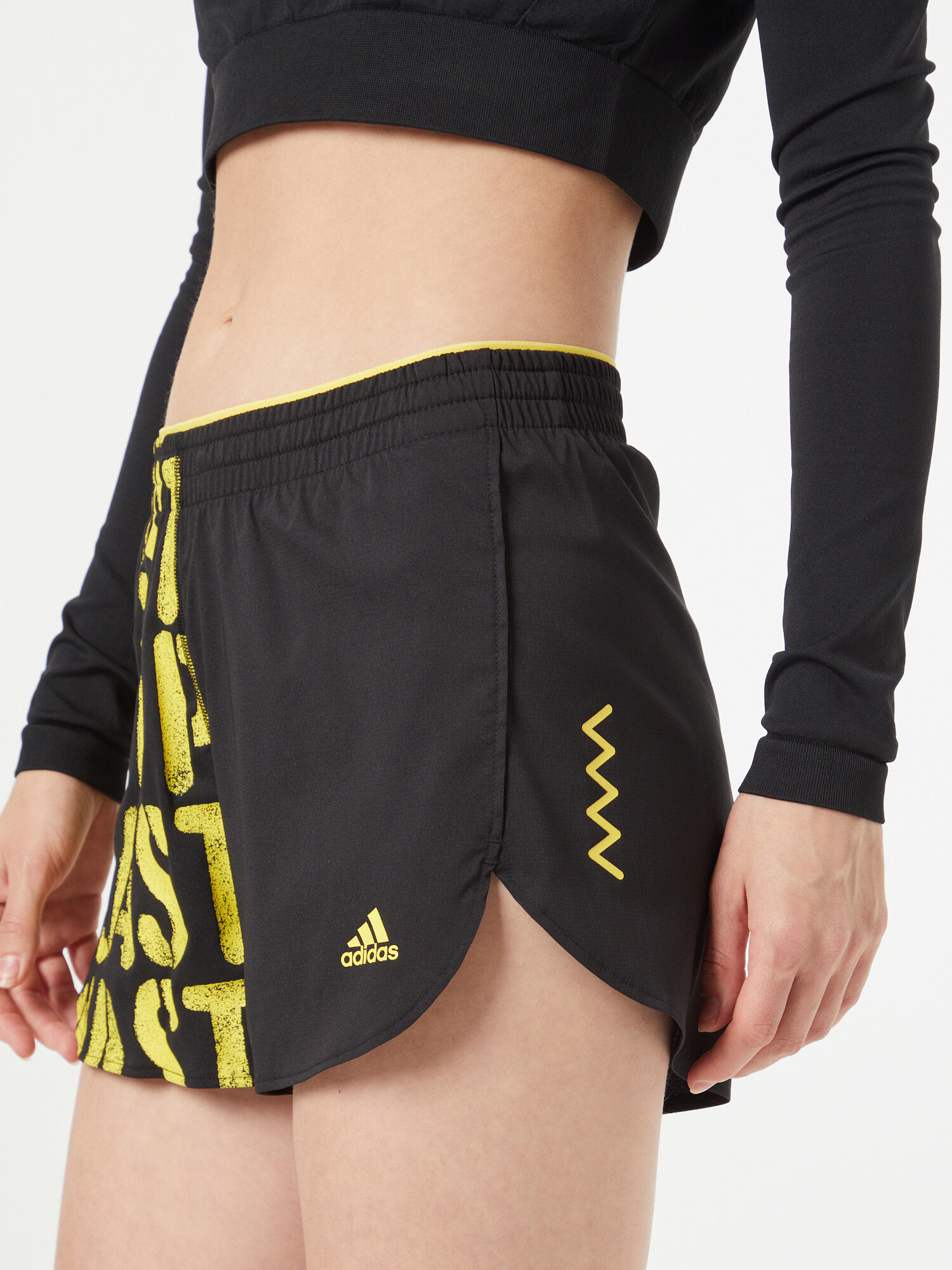 ADIDAS SPORTSWEAR Pantaloni sport 'Run Fast' galben / negru - Pled.ro