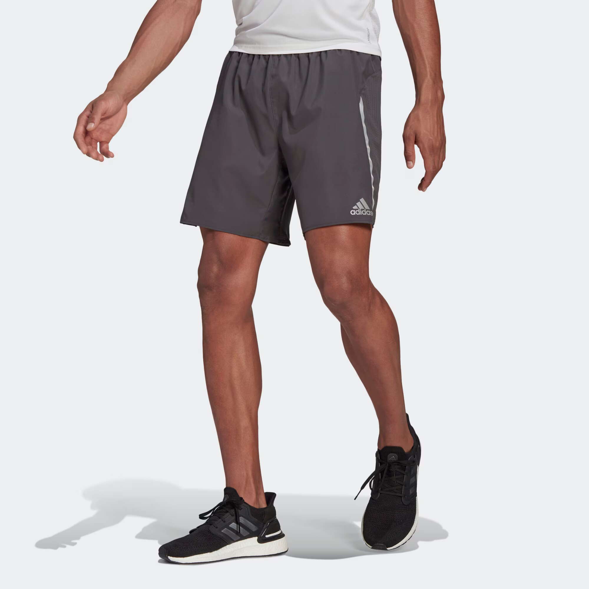 ADIDAS SPORTSWEAR Pantaloni sport 'Saturday' gri / alb - Pled.ro