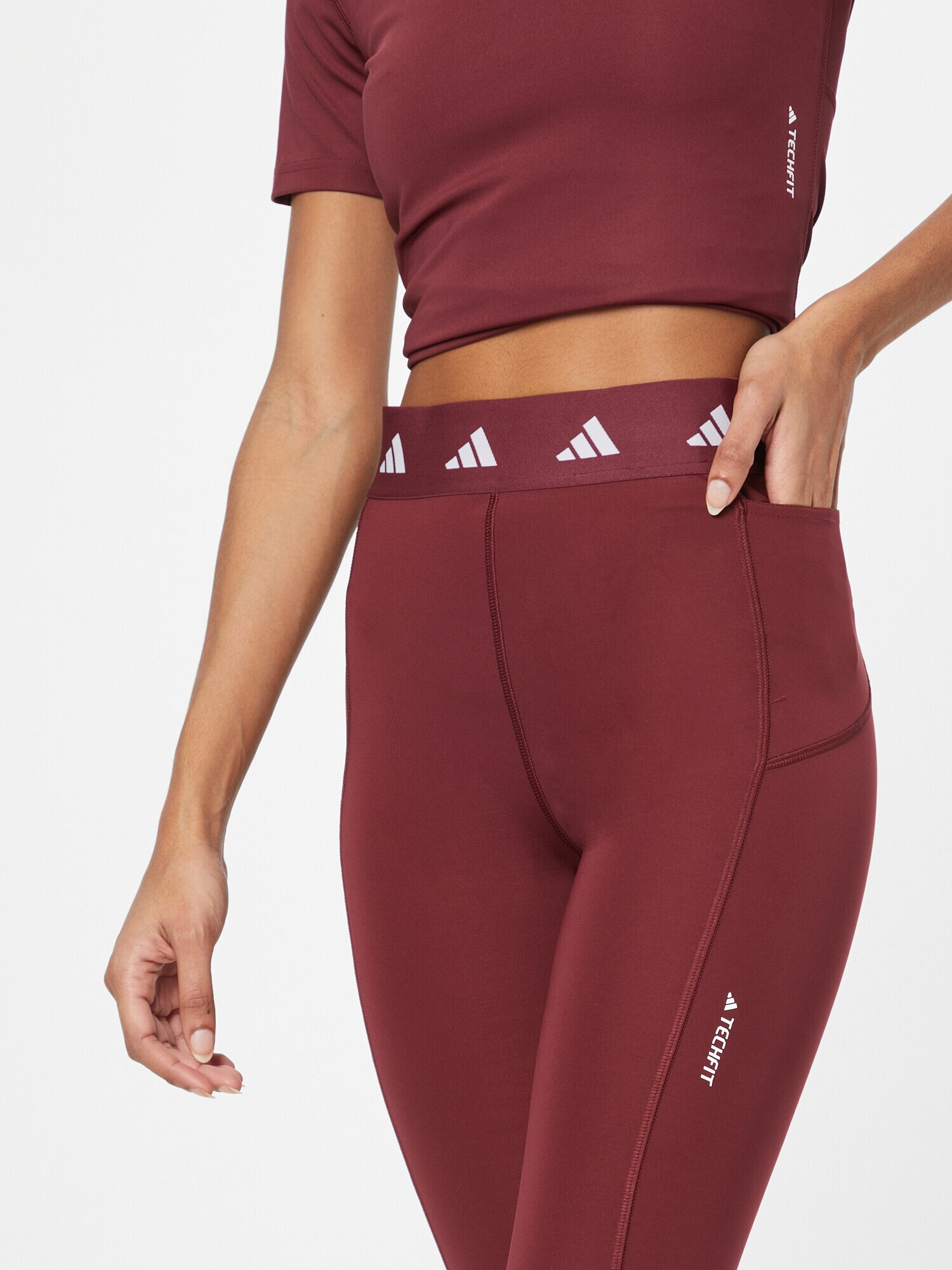 ADIDAS PERFORMANCE Pantaloni sport roșu / alb - Pled.ro