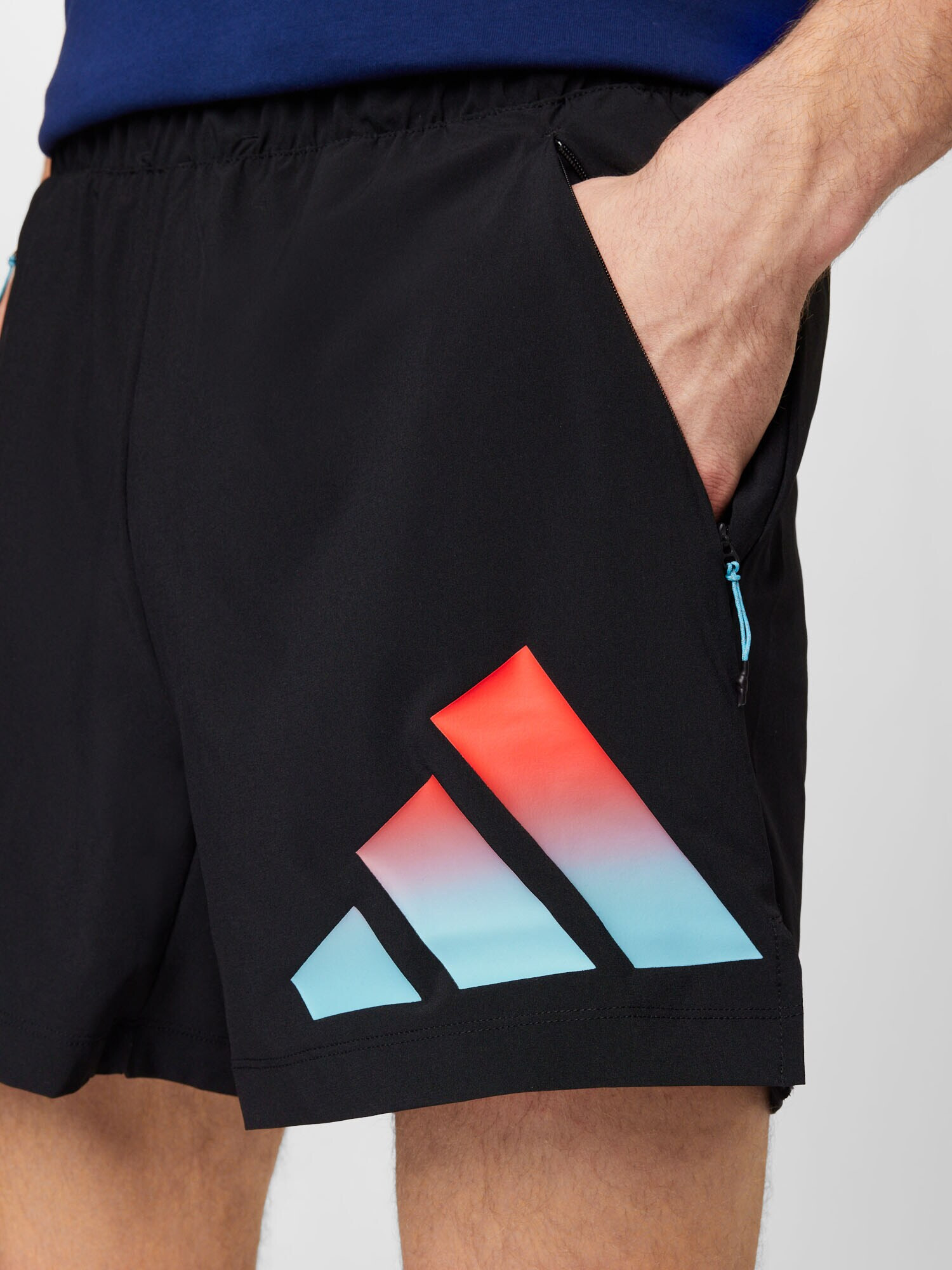 ADIDAS PERFORMANCE Pantaloni sport turcoaz / portocaliu somon / negru - Pled.ro