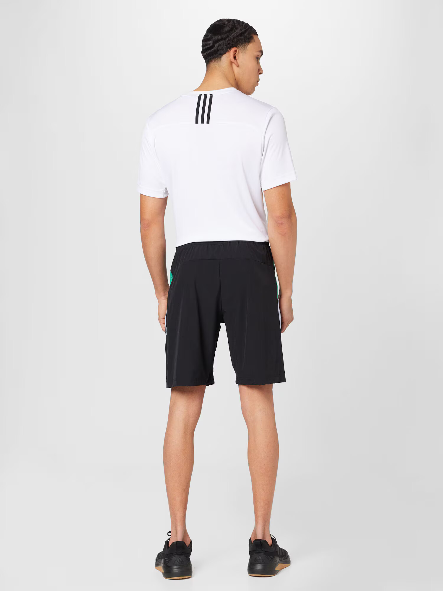 ADIDAS PERFORMANCE Pantaloni sport 'Colorblock 3-Stripes' verde / negru / alb - Pled.ro