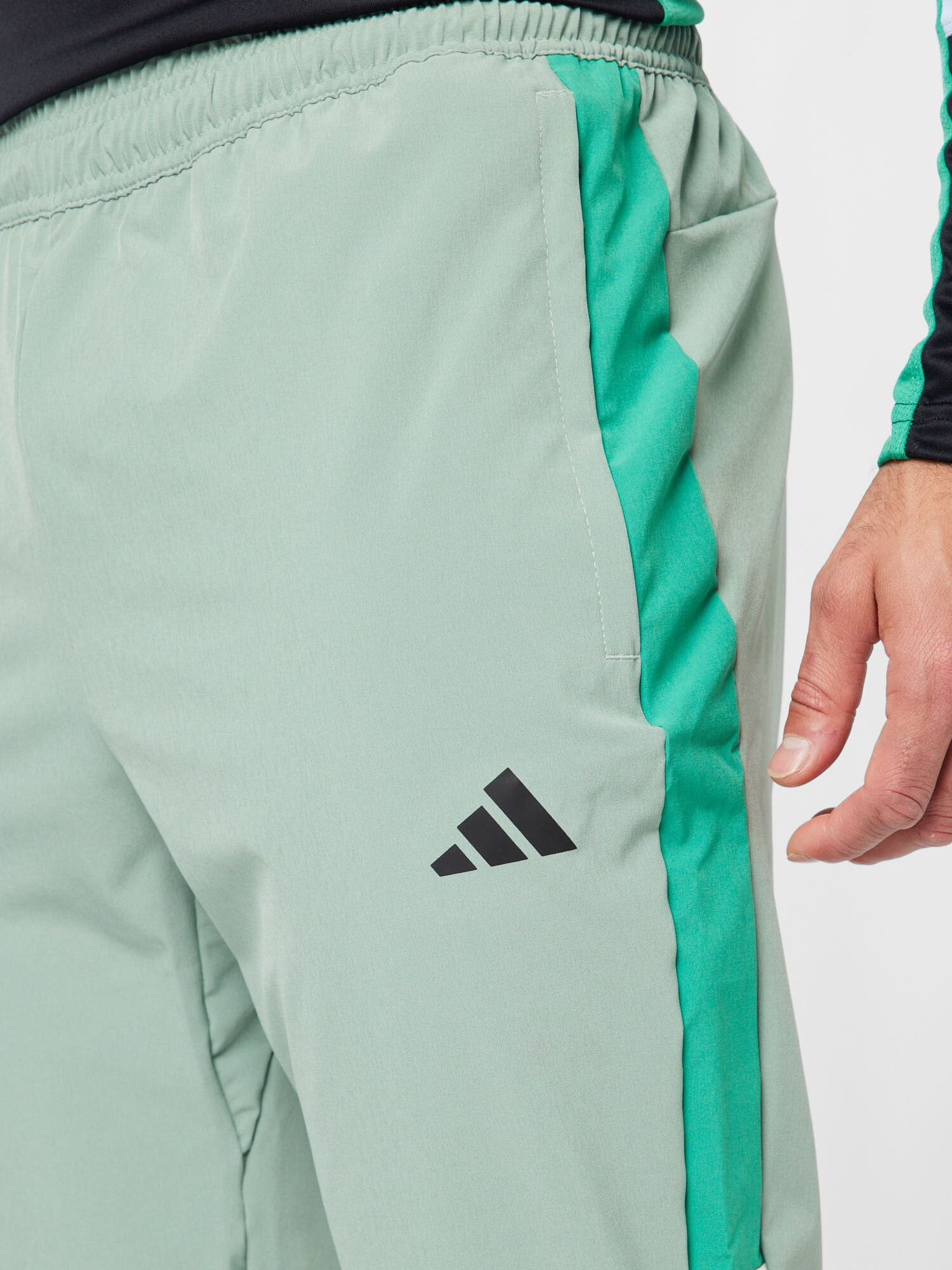 ADIDAS PERFORMANCE Pantaloni sport 'Colorblock 3-Stripes' verde / verde deschis / negru - Pled.ro