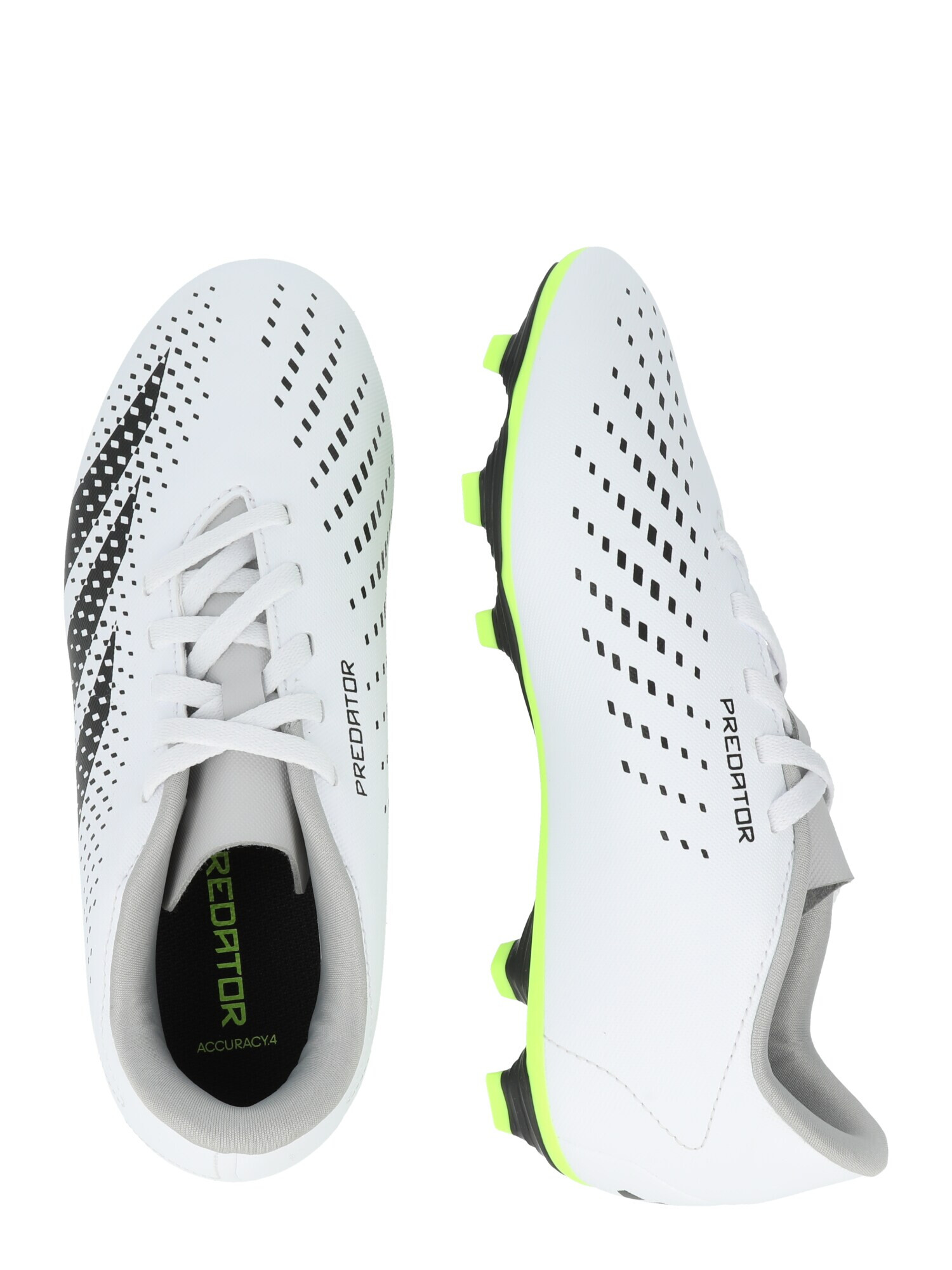 ADIDAS PERFORMANCE Pantofi sport 'Predator Accuracy.4' gri / verde neon / negru / alb - Pled.ro