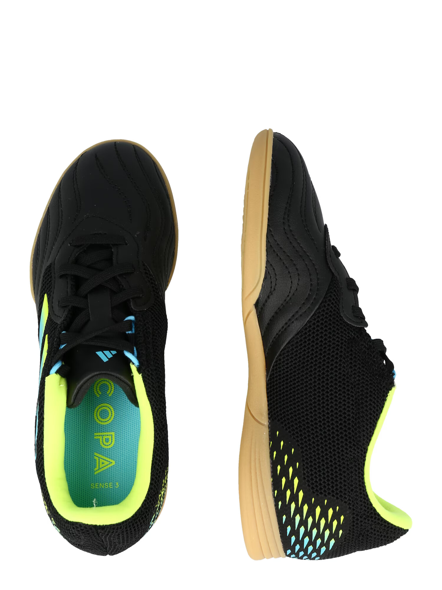 ADIDAS PERFORMANCE Pantofi sport 'Copa Sense.3 Indoor Sala' albastru neon / maro / verde neon / negru - Pled.ro