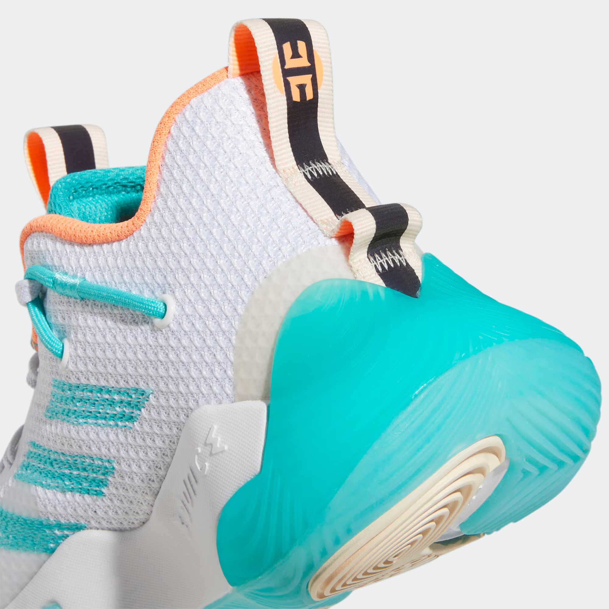 ADIDAS PERFORMANCE Pantofi sport 'Harden Stepback 3' turcoaz / portocaliu / alb - Pled.ro