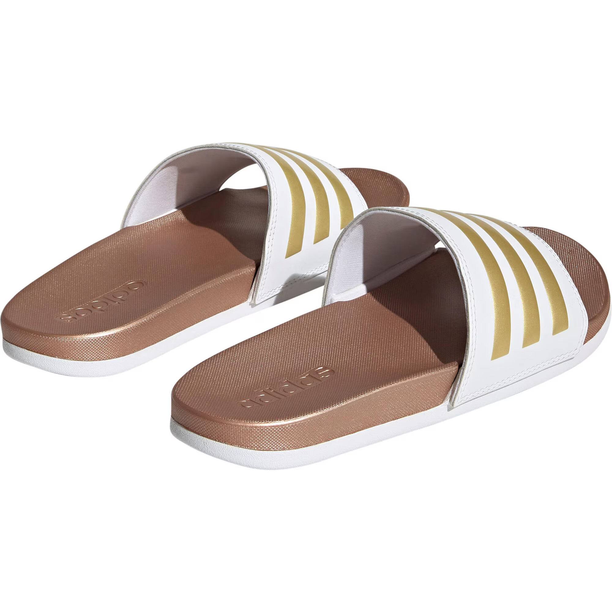 ADIDAS SPORTSWEAR Flip-flops 'Adilette' auriu / alb - Pled.ro