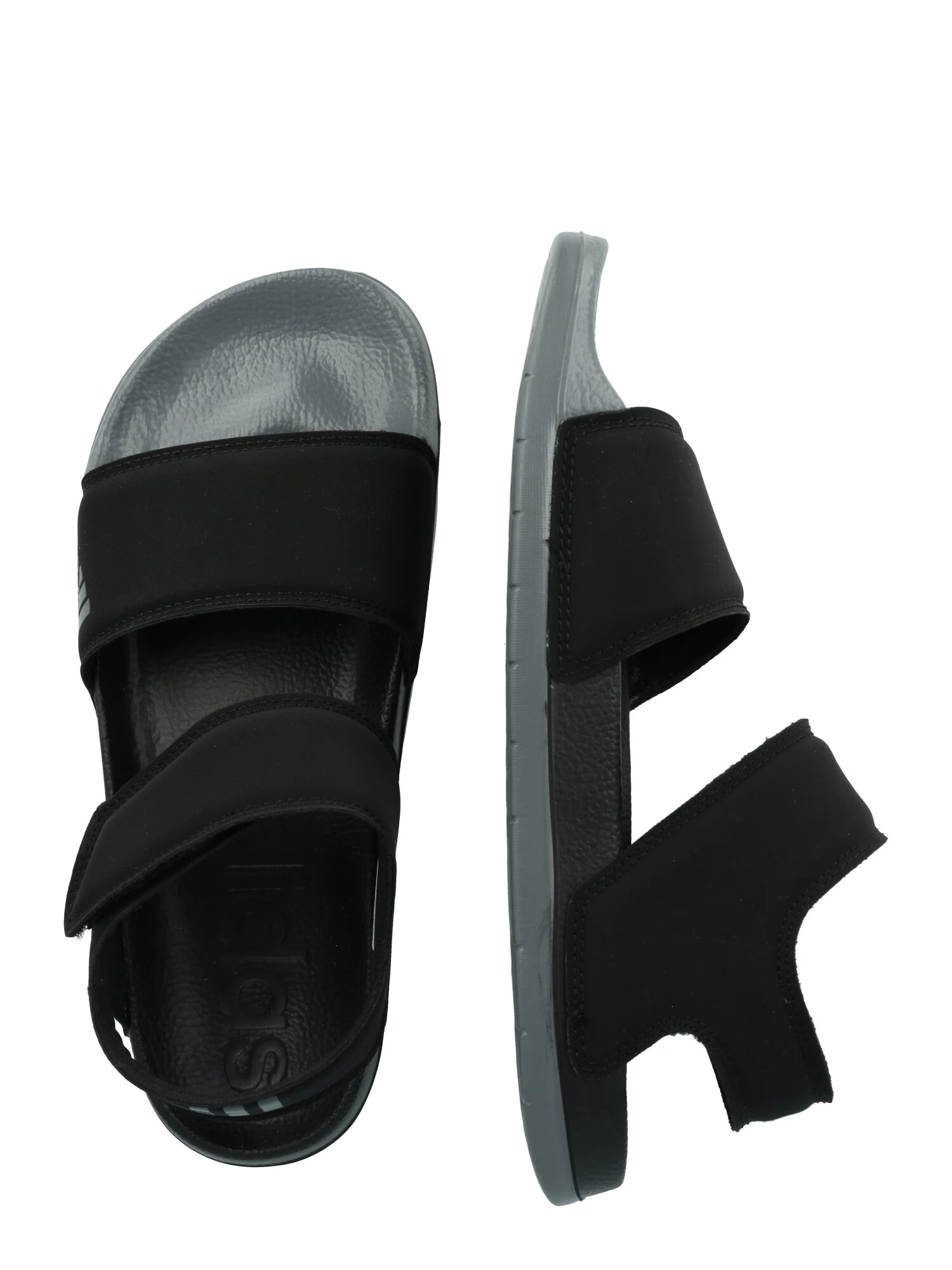 ADIDAS SPORTSWEAR Sandale 'ADILETTE' gri / negru - Pled.ro