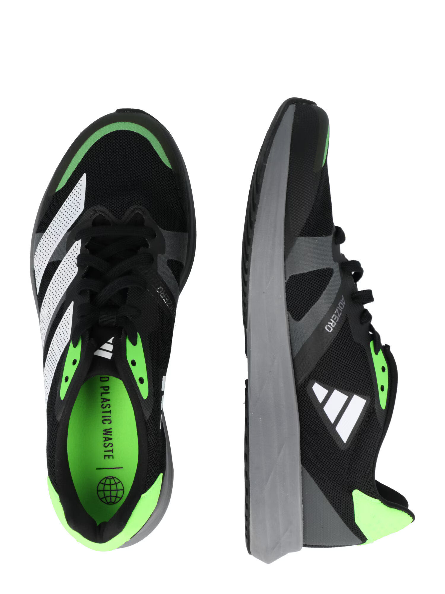 ADIDAS PERFORMANCE Sneaker de alergat 'Adizero RC 4' gri închis / verde neon / negru / alb - Pled.ro