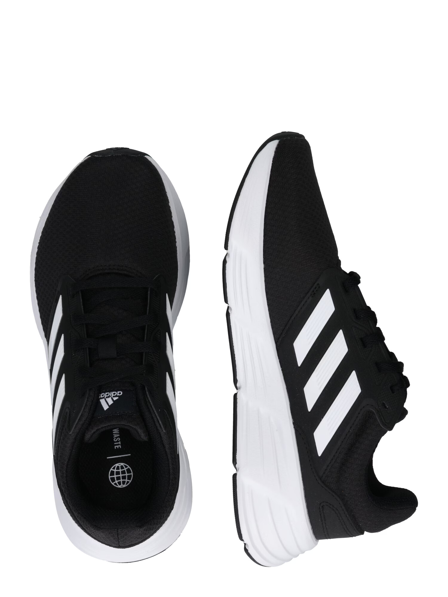 ADIDAS SPORTSWEAR Sneaker de alergat 'Galaxy 6' negru / alb - Pled.ro