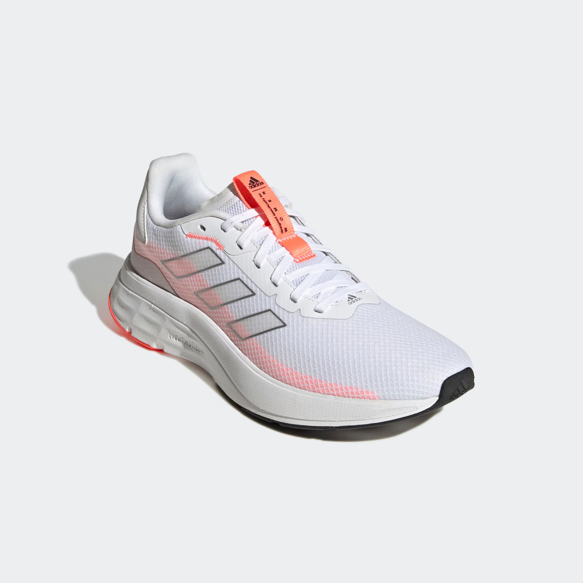 ADIDAS SPORTSWEAR Sneaker low gri argintiu / roșu neon / alb - Pled.ro