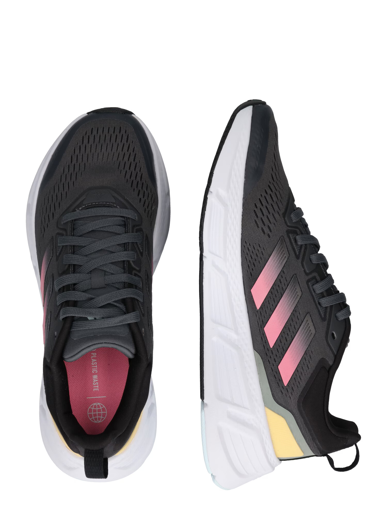 ADIDAS SPORTSWEAR Sneaker low 'Questar' galben pastel / gri închis / roz deschis - Pled.ro