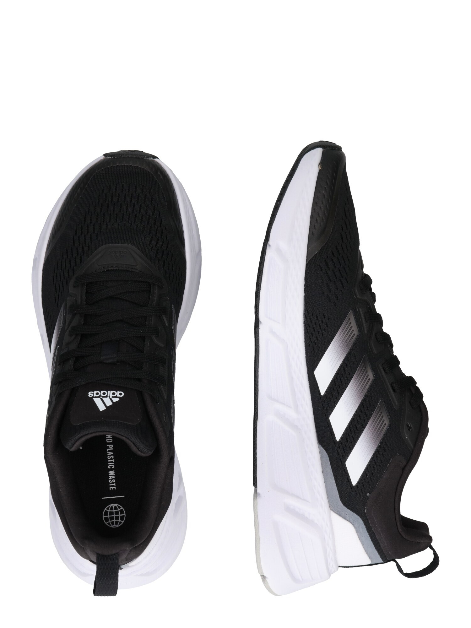 ADIDAS SPORTSWEAR Sneaker low 'Questar' gri / negru / alb - Pled.ro