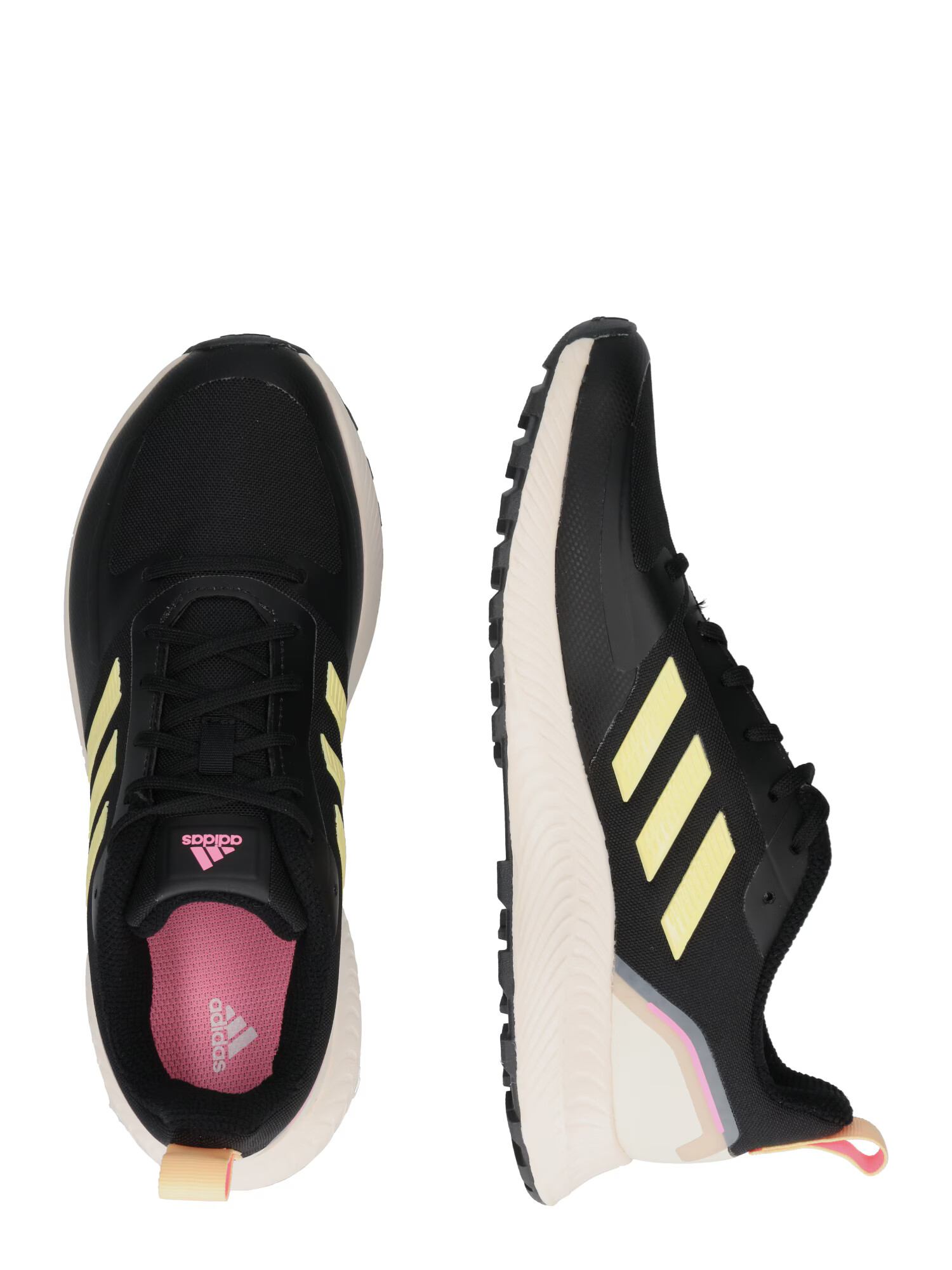 ADIDAS SPORTSWEAR Sneaker low 'RUNFALCON 2.0' galben deschis / roz deschis / negru - Pled.ro