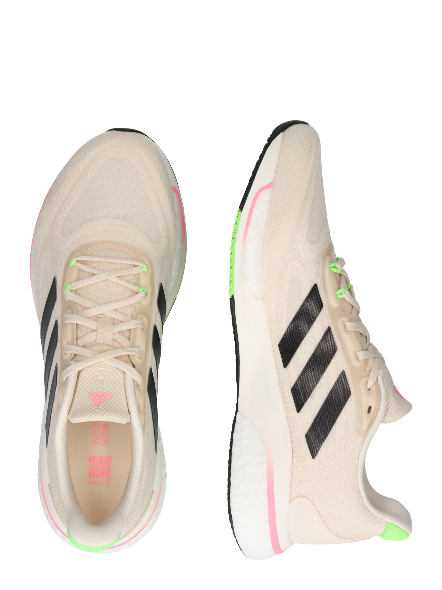 ADIDAS SPORTSWEAR Sneaker de alergat 'Supernova+' ecru / verde neon / negru - Pled.ro