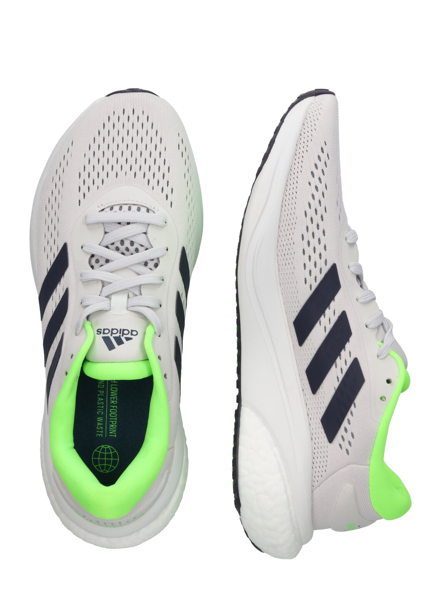 ADIDAS SPORTSWEAR Sneaker low 'Supernova 2 ' gri deschis / verde neon / negru - Pled.ro