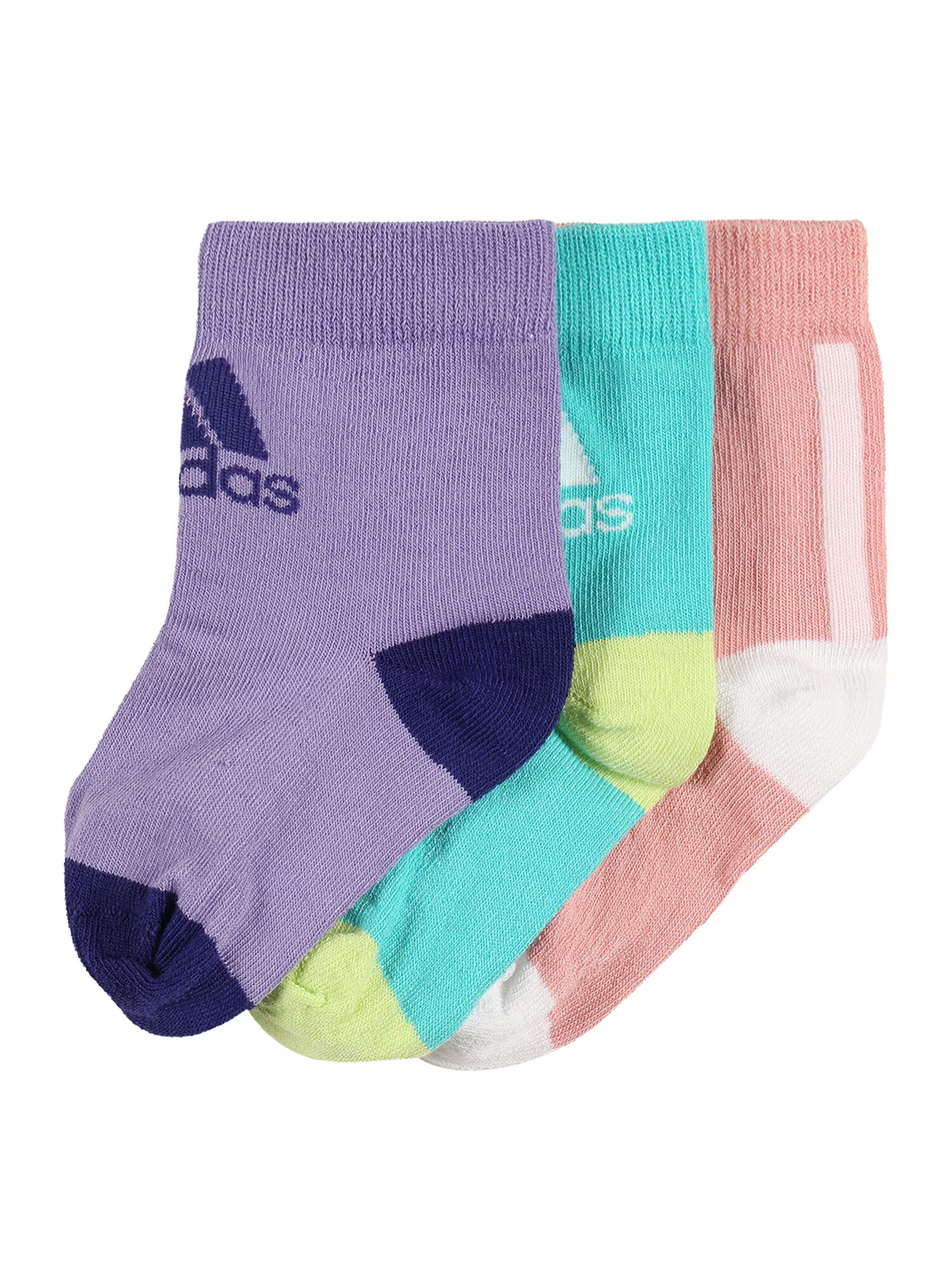 ADIDAS PERFORMANCE Șosete sport turcoaz / galben citron / mauve / rosé / roșu vin - Pled.ro