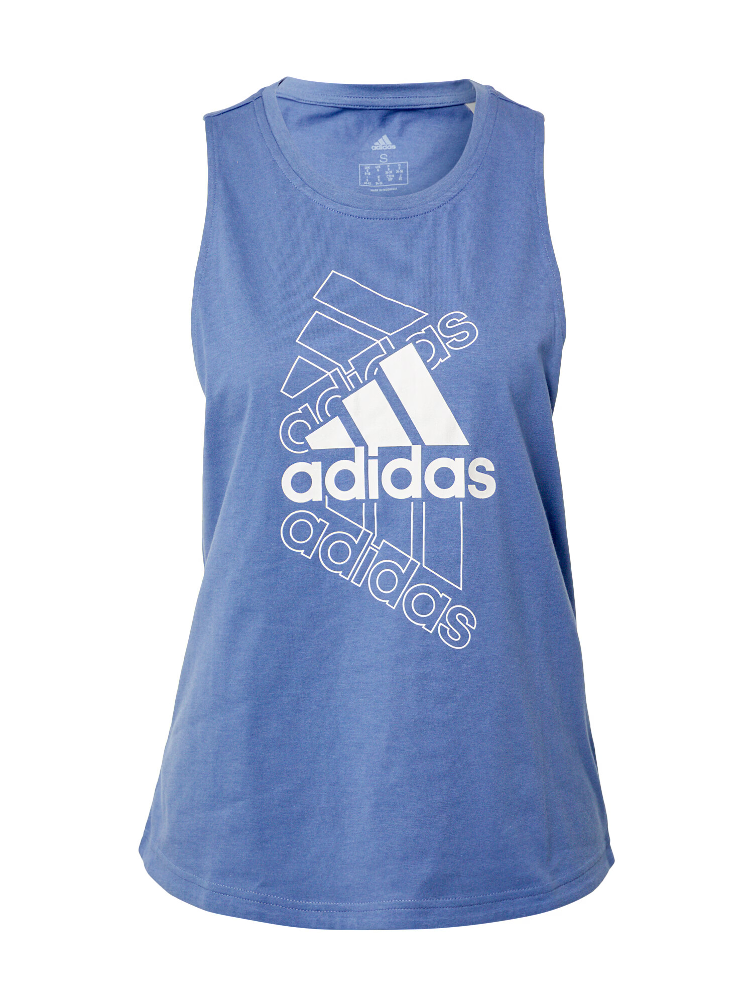 ADIDAS SPORTSWEAR Sport top albastru / alb - Pled.ro