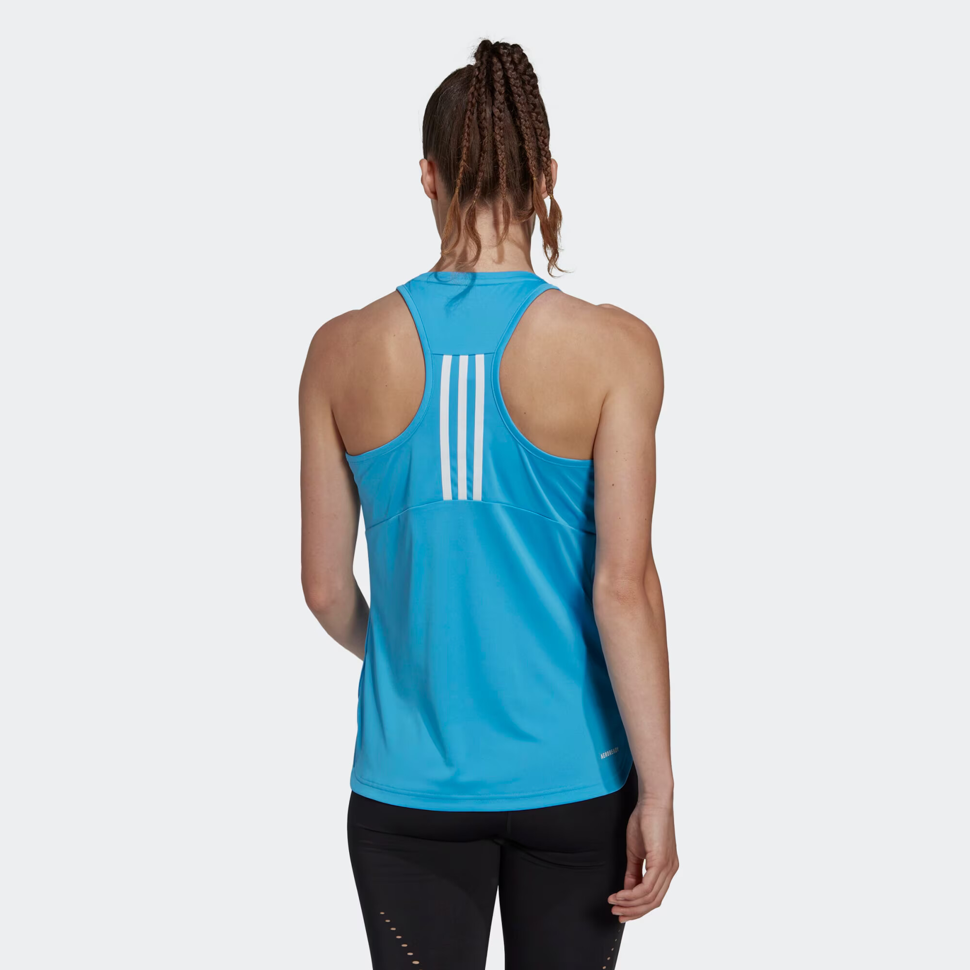 ADIDAS SPORTSWEAR Sport top 'Designed To Move 3-Stripes' albastru / alb - Pled.ro