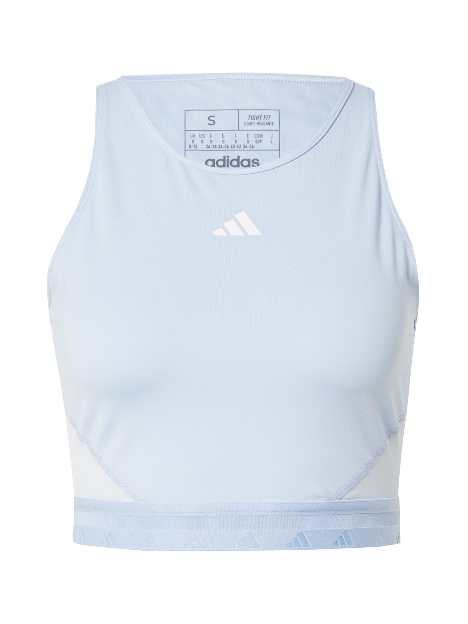 ADIDAS PERFORMANCE Sport top 'Aeroready Hyperglam ' albastru deschis / alb - Pled.ro