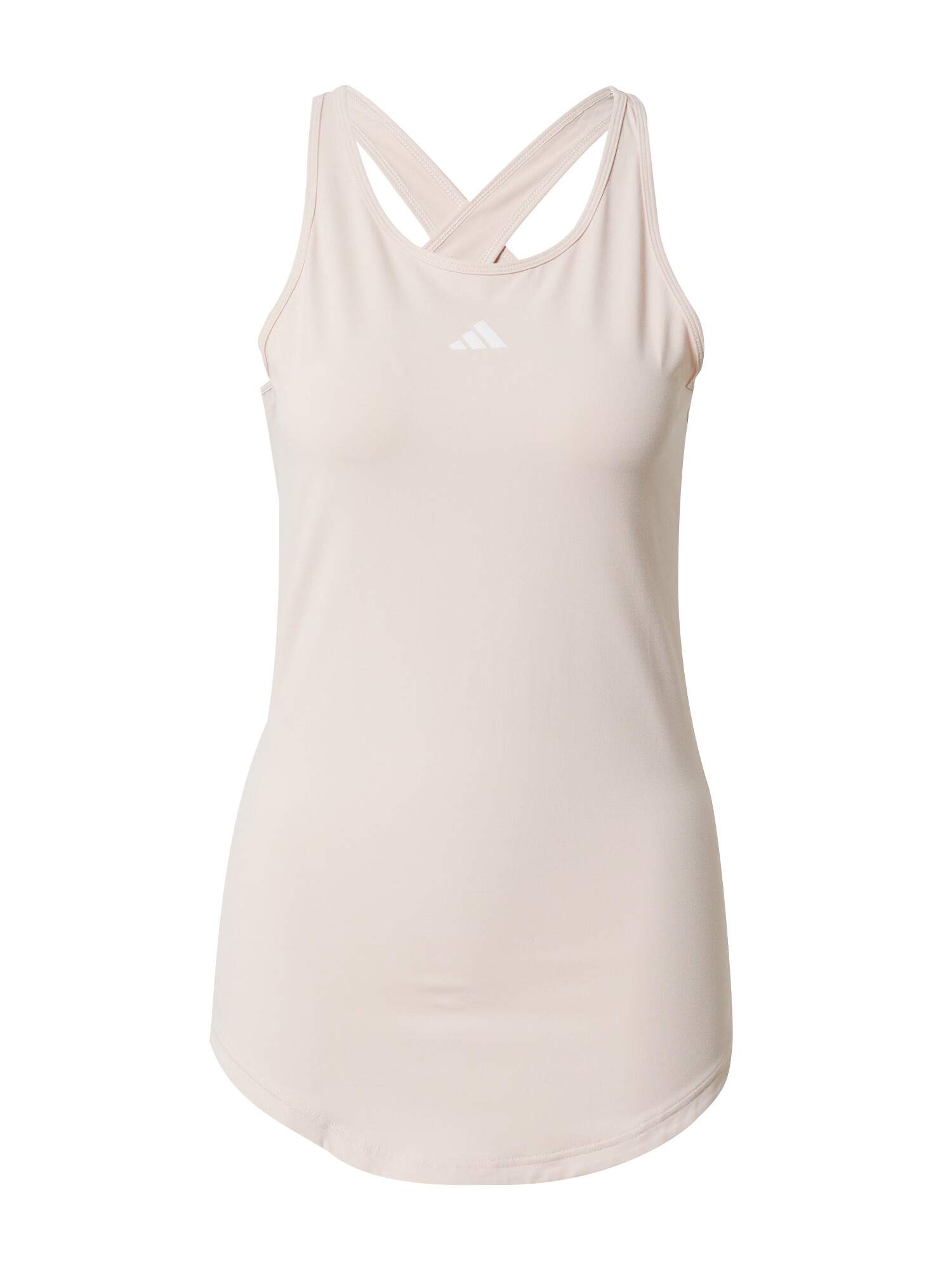 ADIDAS PERFORMANCE Sport top bej deschis / alb - Pled.ro