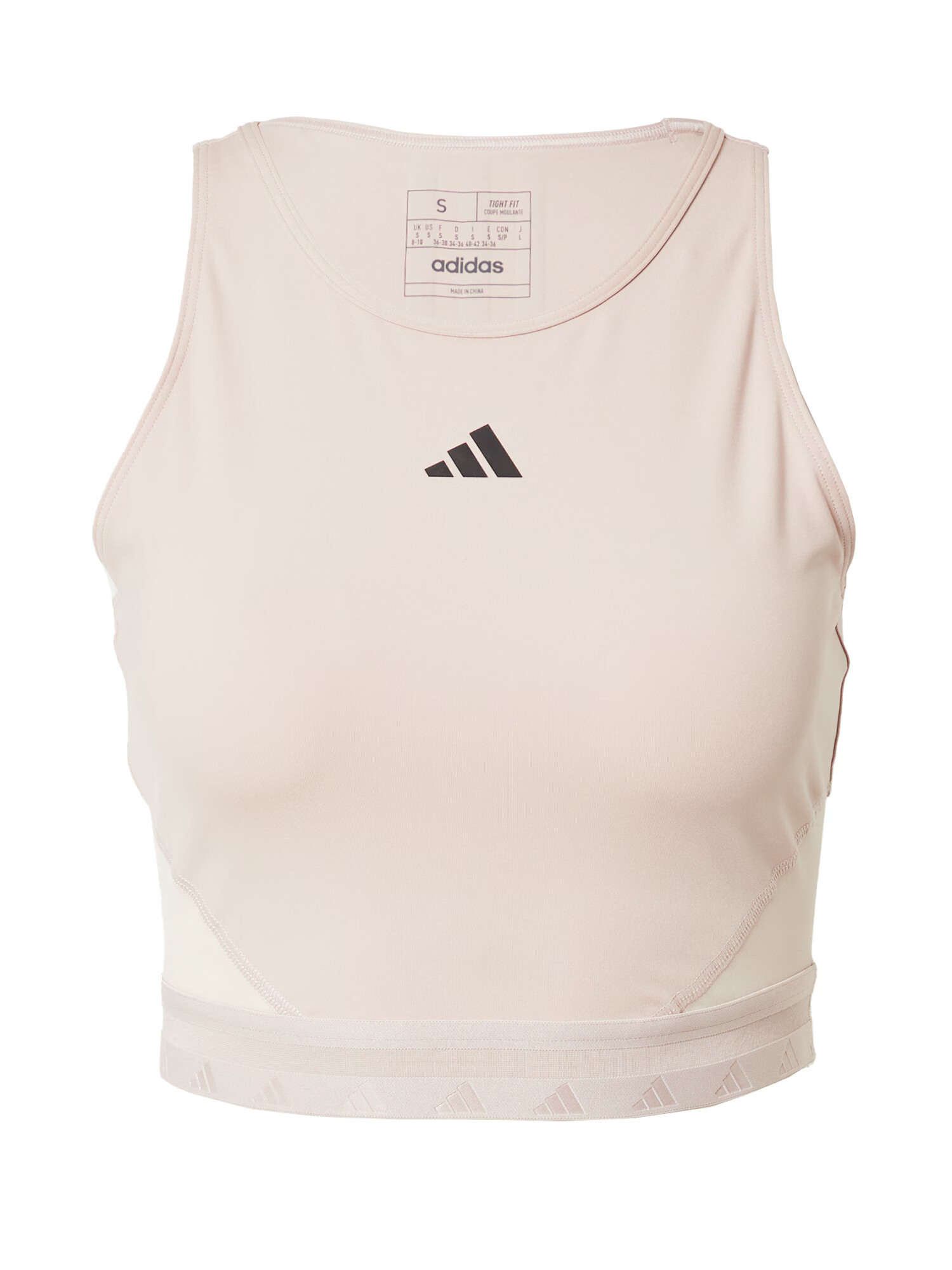 ADIDAS PERFORMANCE Sport top 'Aeroready Hyperglam' bej / negru - Pled.ro