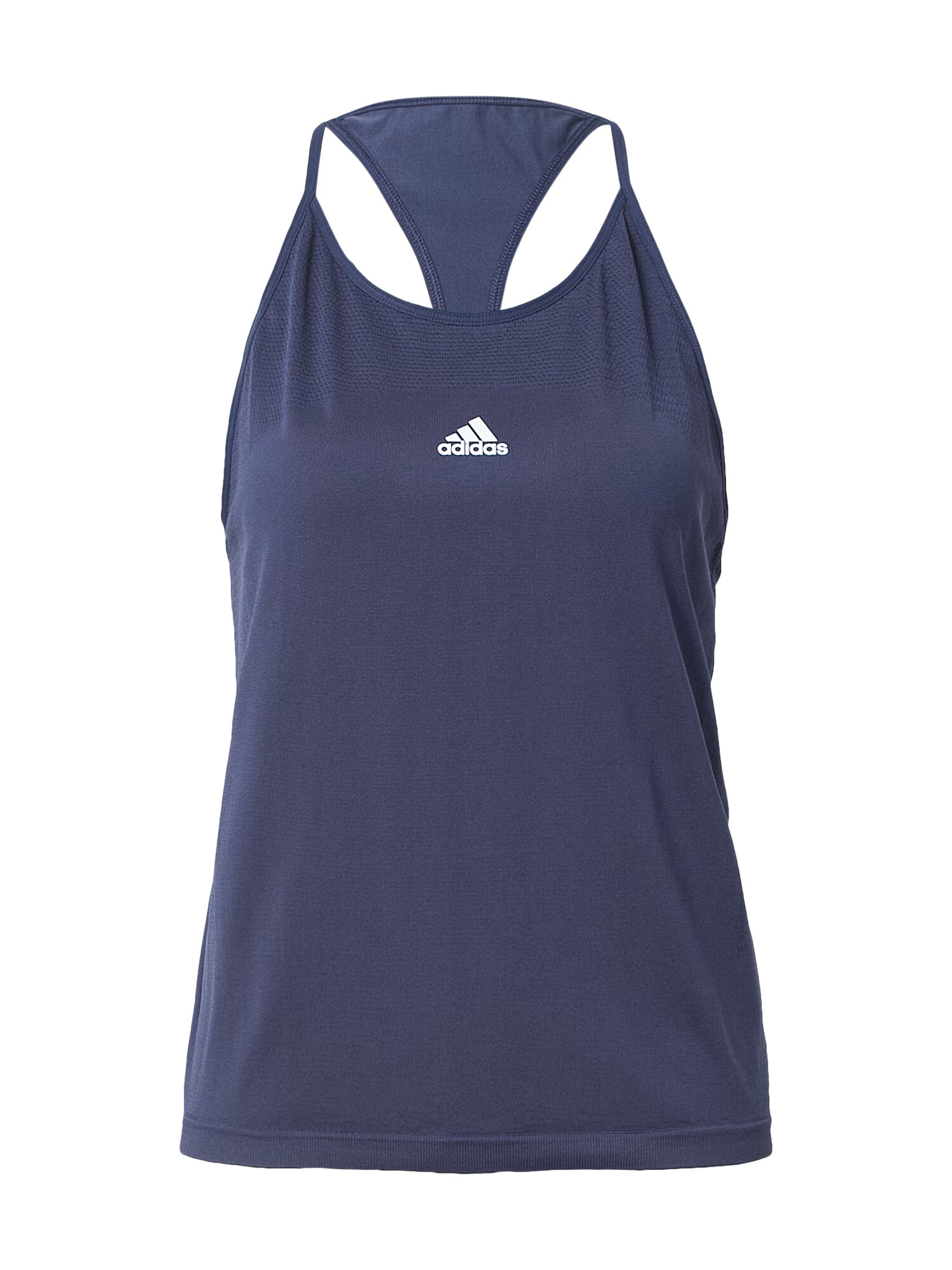 ADIDAS PERFORMANCE Sport top bleumarin / alb - Pled.ro