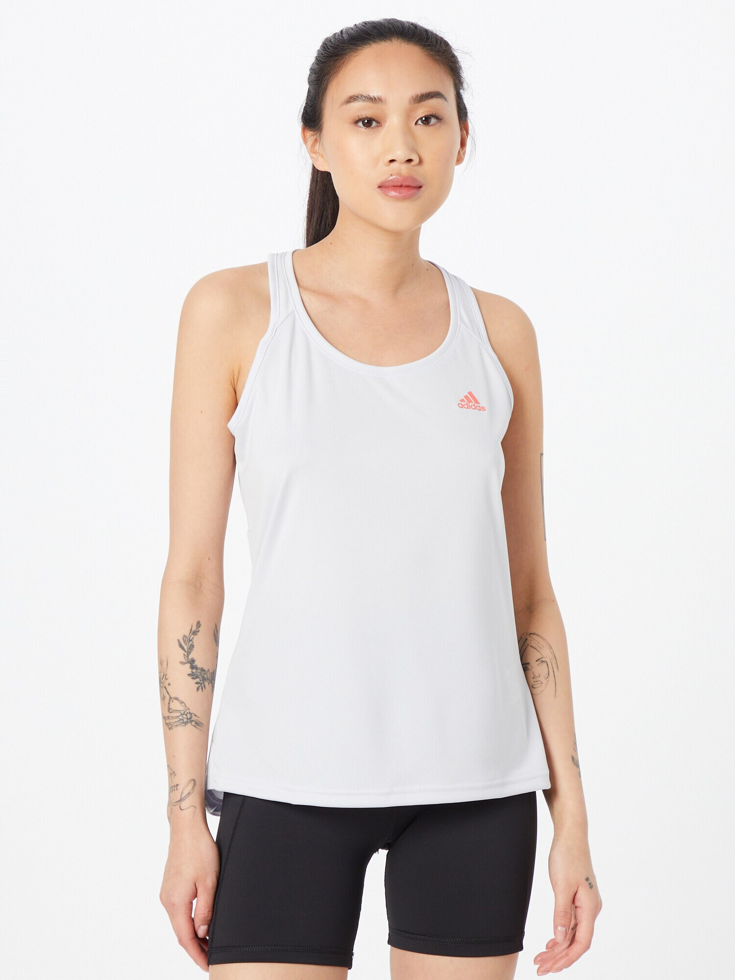 ADIDAS SPORTSWEAR Sport top gri deschis / portocaliu - Pled.ro