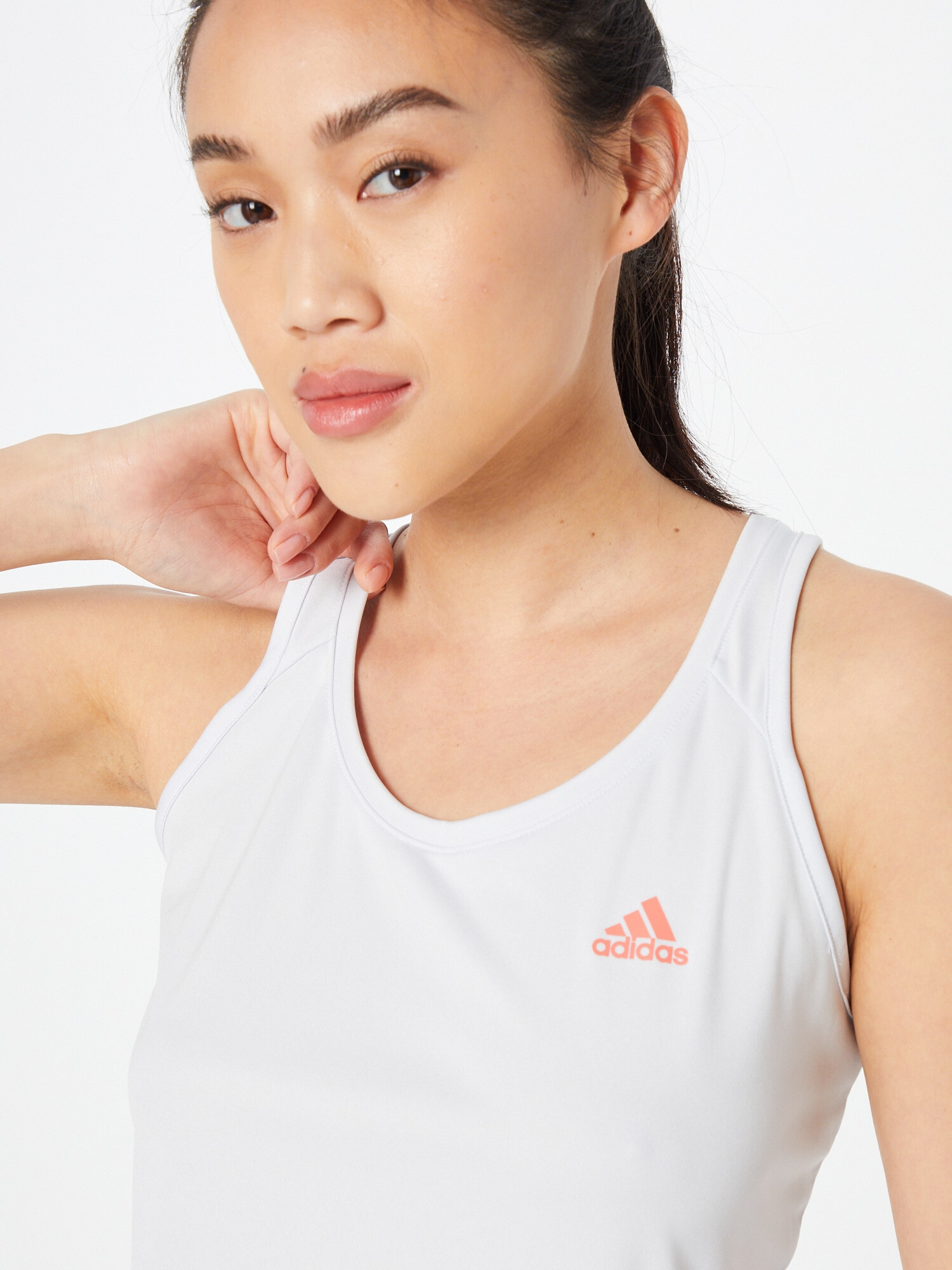 ADIDAS SPORTSWEAR Sport top gri deschis / portocaliu - Pled.ro