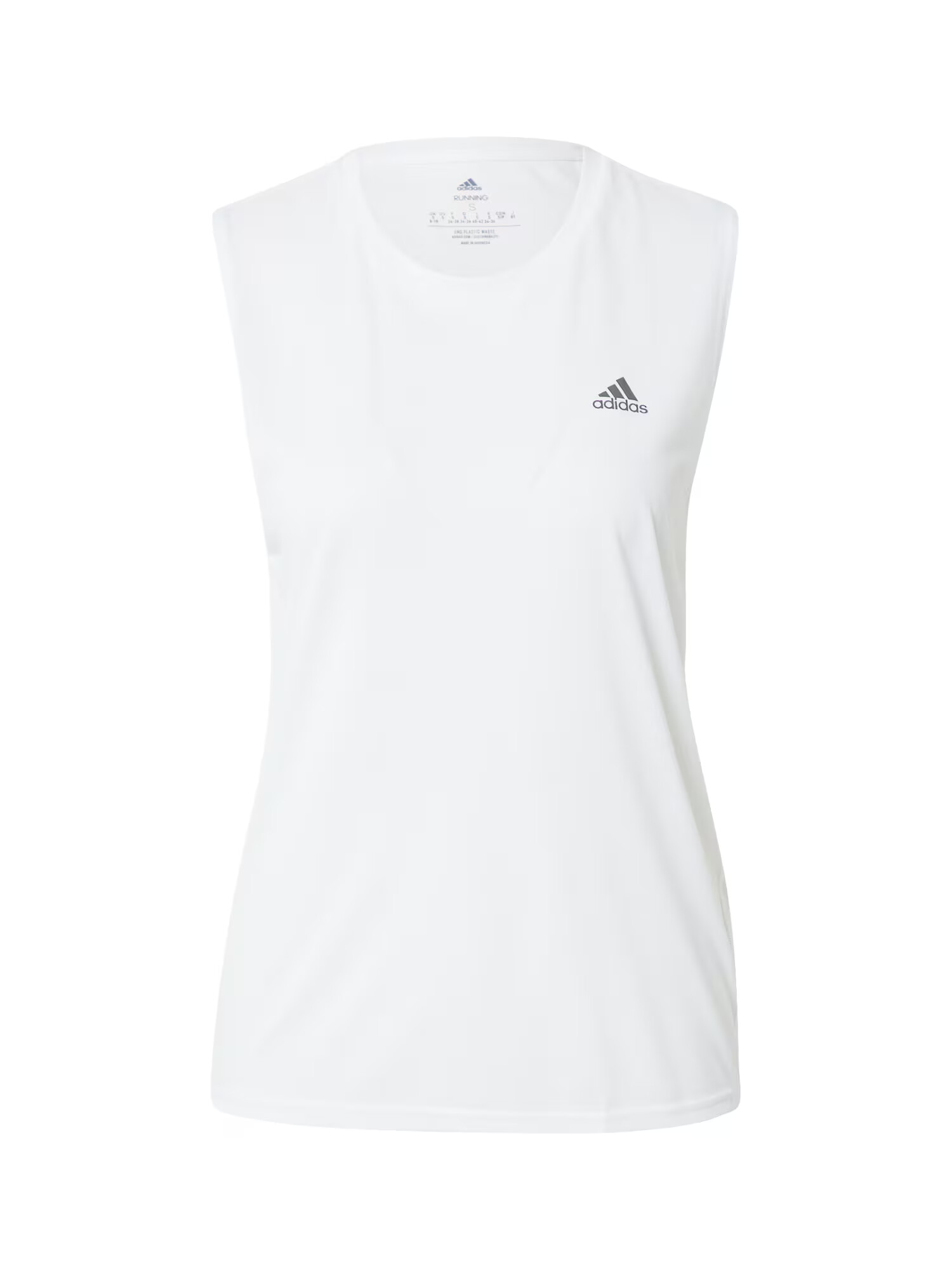 ADIDAS SPORTSWEAR Sport top 'Run Icons Muscle' gri închis / alb - Pled.ro