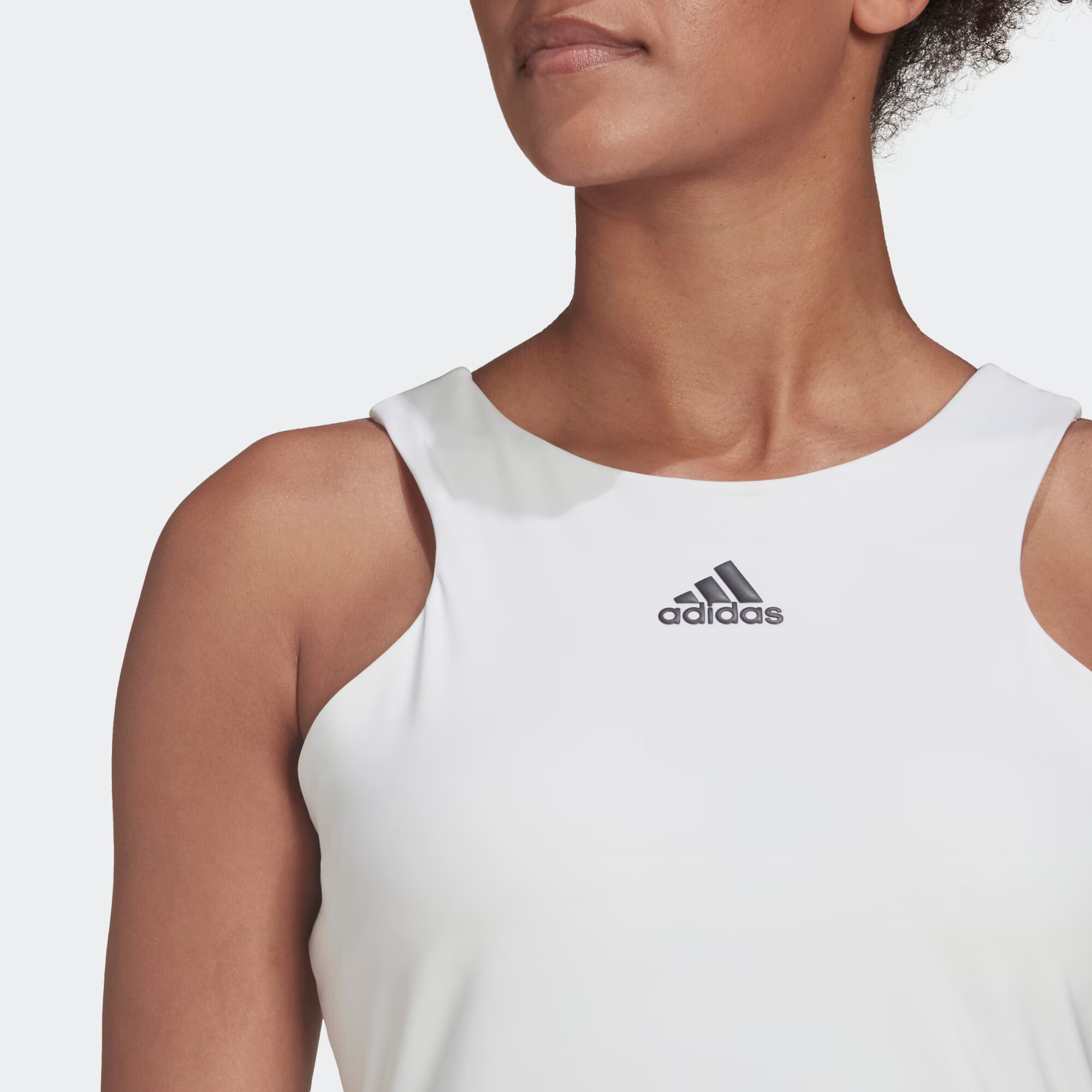 ADIDAS SPORTSWEAR Sport top gri metalic / alb - Pled.ro