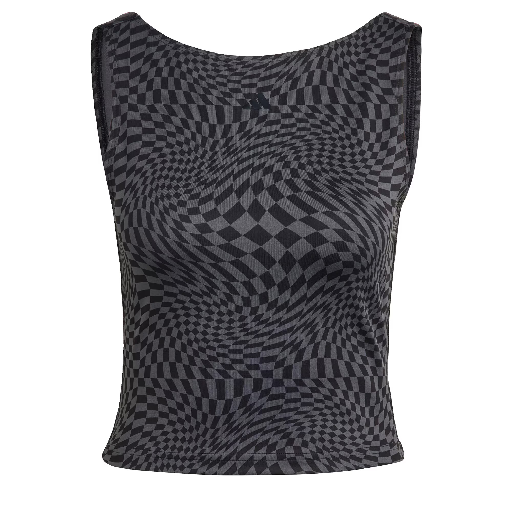 ADIDAS PERFORMANCE Sport top 'Print Clash ' gri metalic / negru - Pled.ro