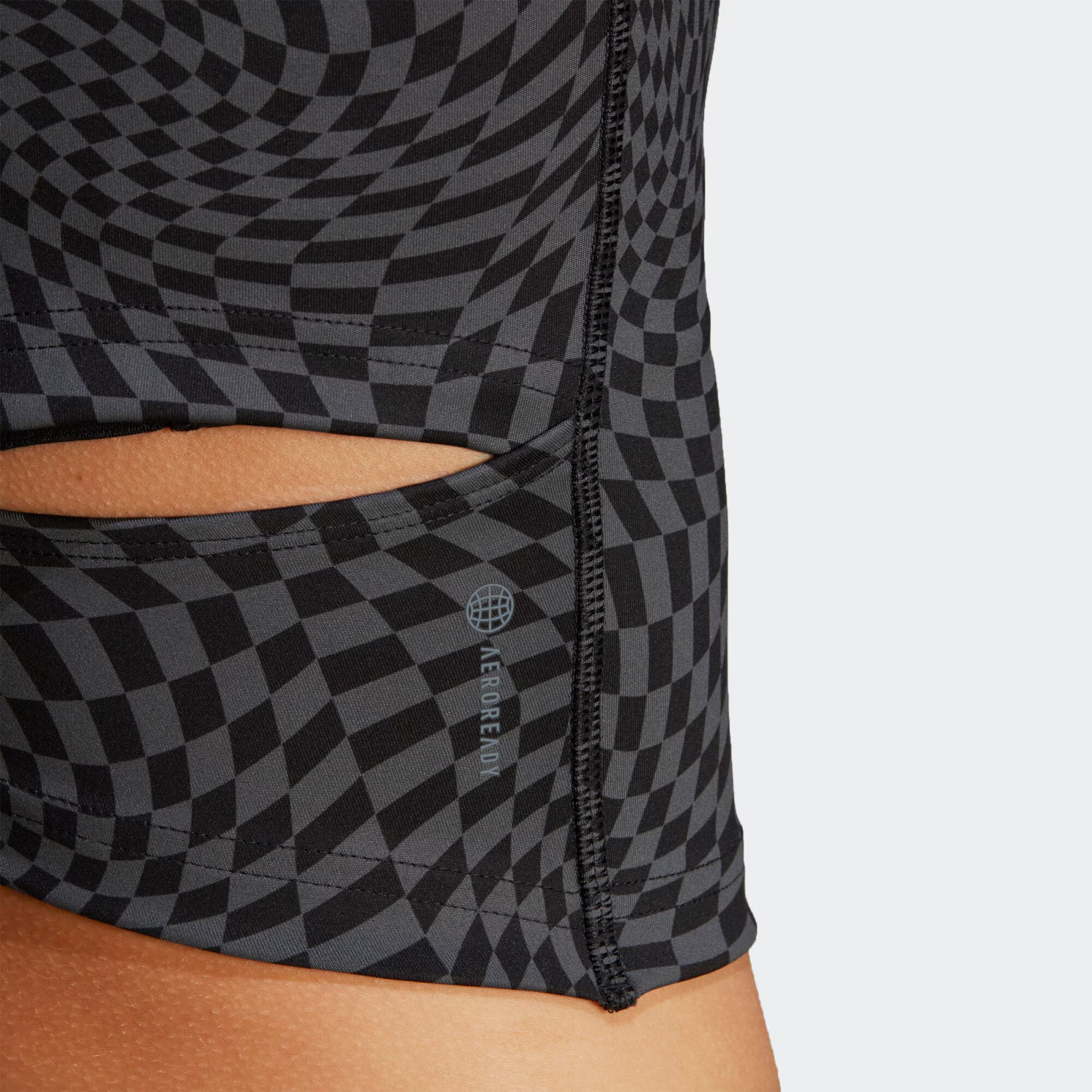 ADIDAS PERFORMANCE Sport top 'Print Clash ' gri metalic / negru - Pled.ro