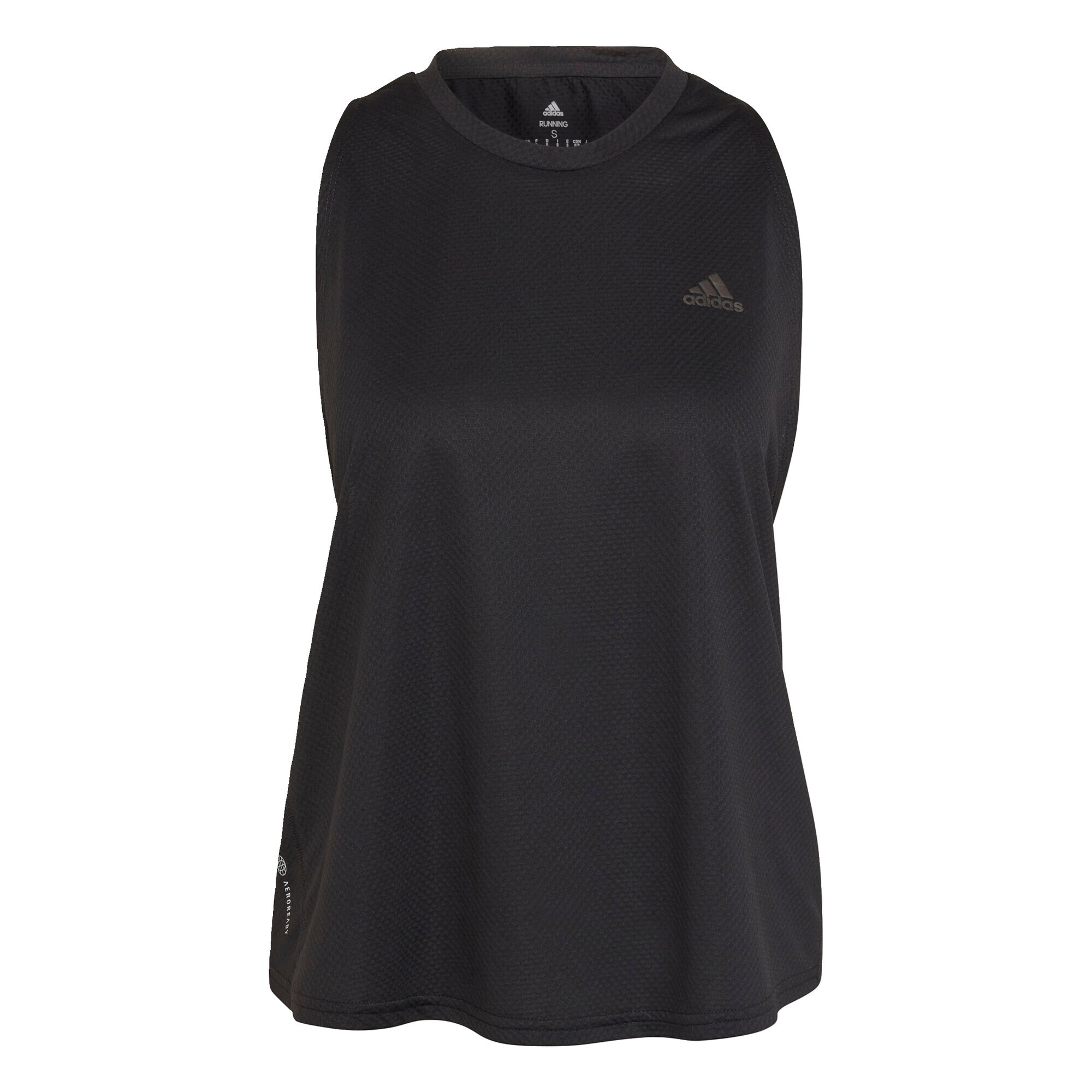 ADIDAS SPORTSWEAR Sport top 'Run Icons 3 Bar' gri / negru - Pled.ro