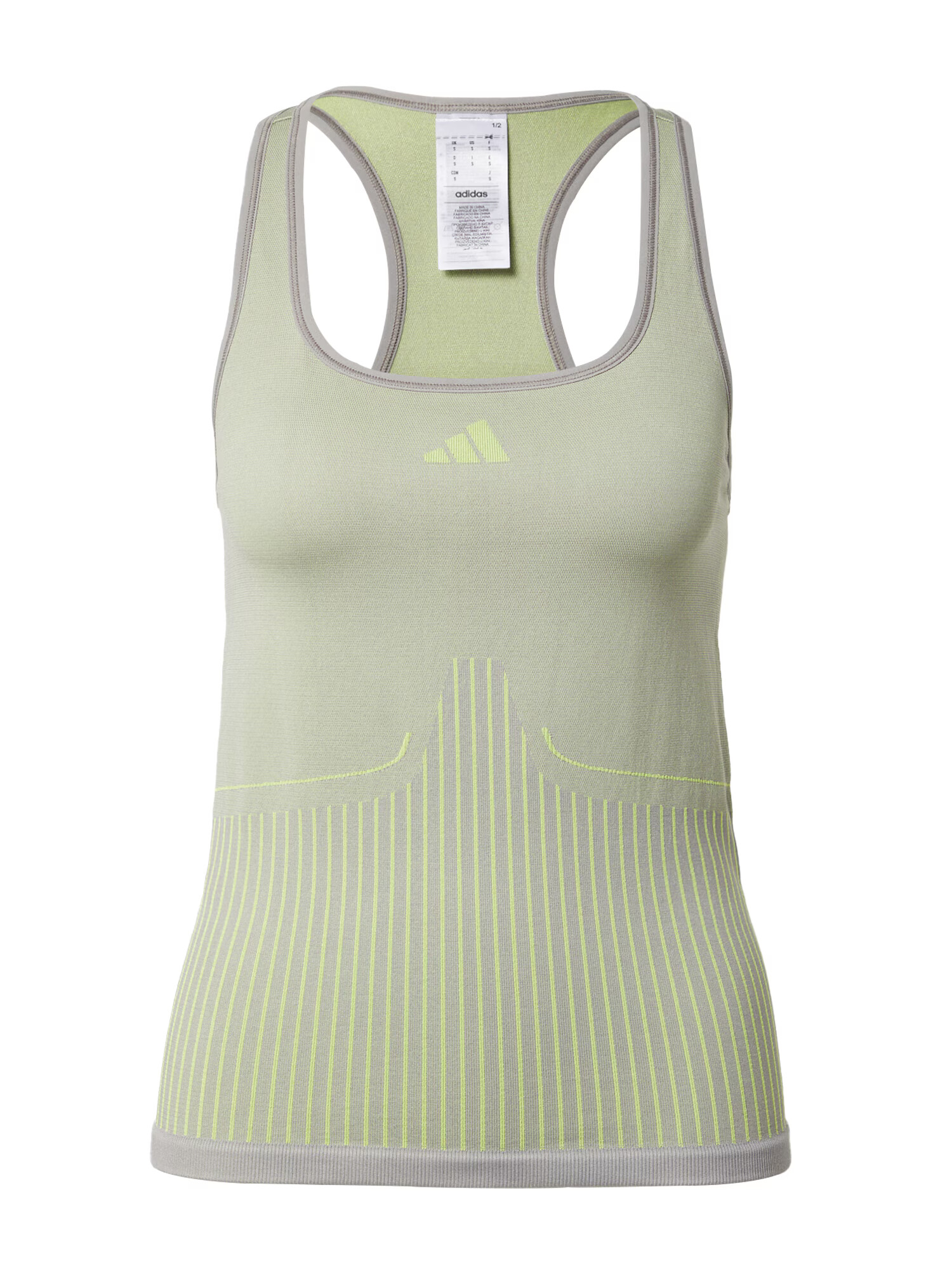 ADIDAS PERFORMANCE Sport top 'Aero' gri piatră / verde deschis - Pled.ro