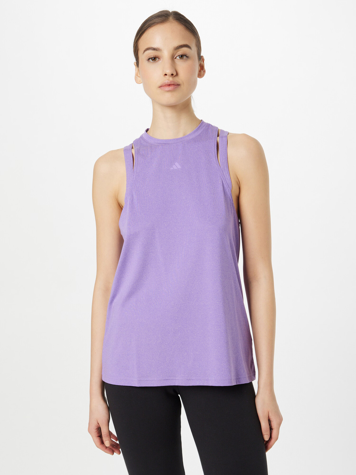 ADIDAS PERFORMANCE Sport top lila / alb - Pled.ro