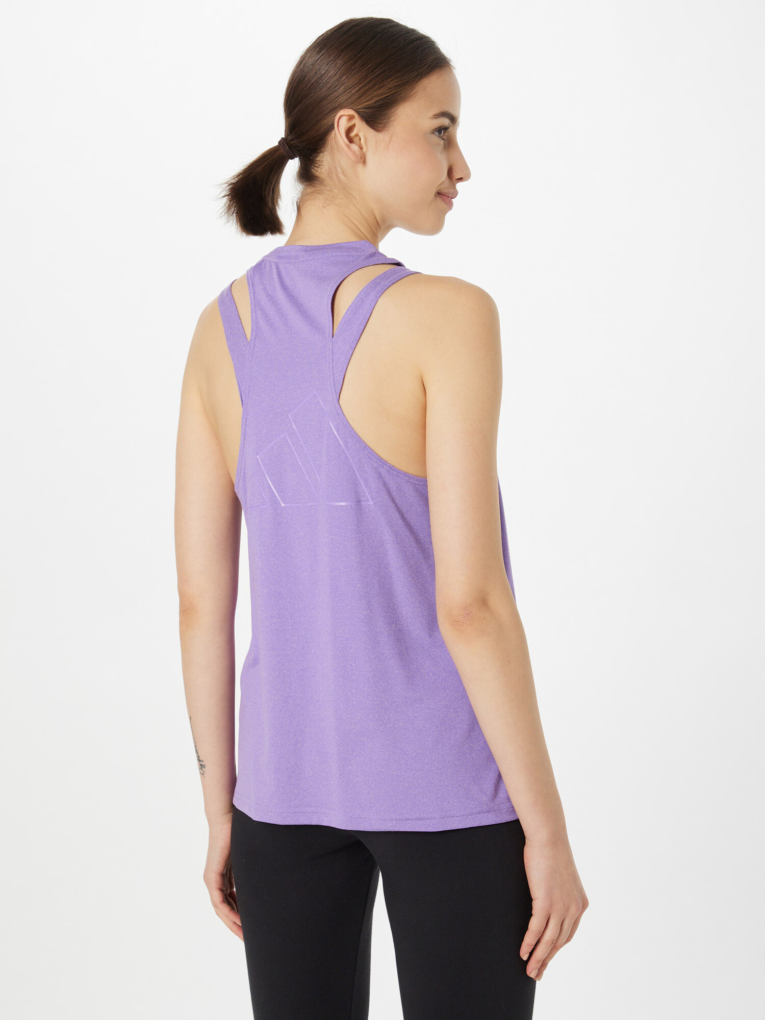 ADIDAS PERFORMANCE Sport top lila / alb - Pled.ro