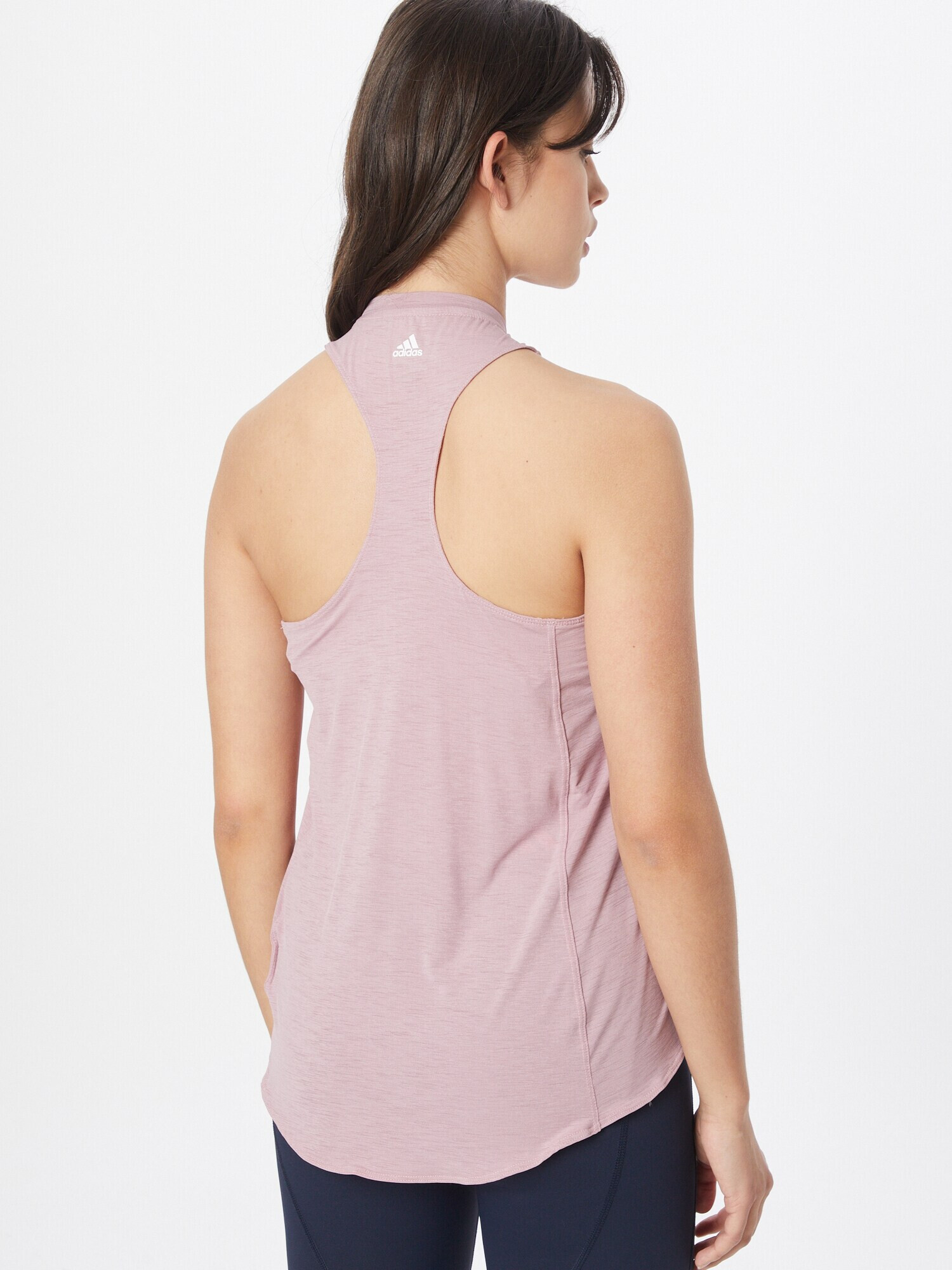 ADIDAS PERFORMANCE Sport top mauve / alb - Pled.ro