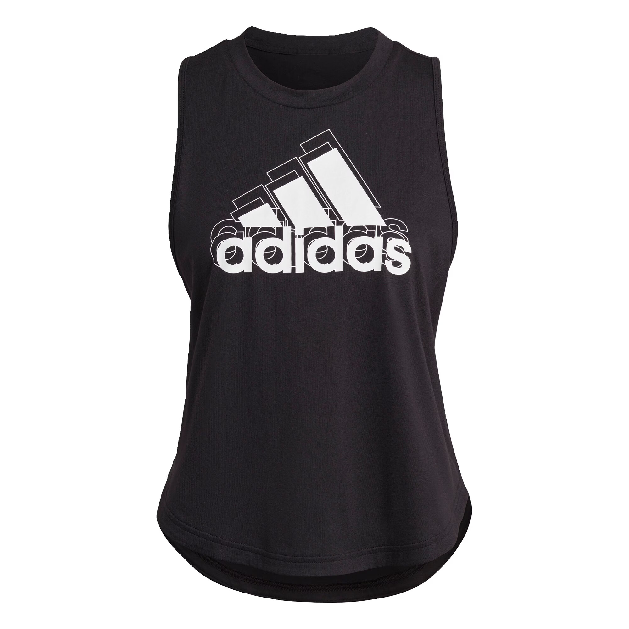 ADIDAS SPORTSWEAR Sport top 'Aeroready Logo Graphic Racerback' negru / alb - Pled.ro