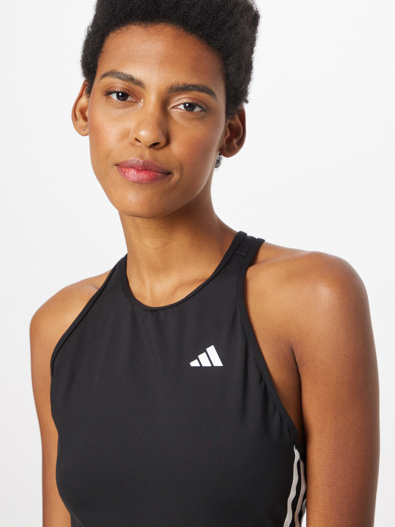 ADIDAS PERFORMANCE Sport top 'Aeroready 3-Stripes ' negru / alb - Pled.ro