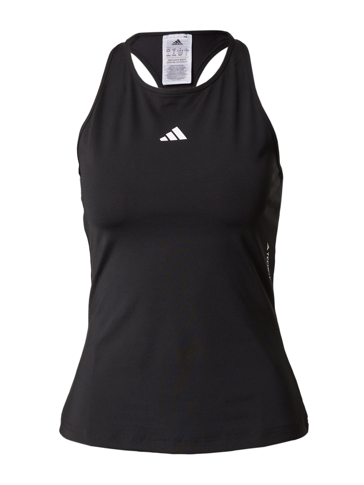 ADIDAS PERFORMANCE Sport top 'Techfit' negru / alb - Pled.ro