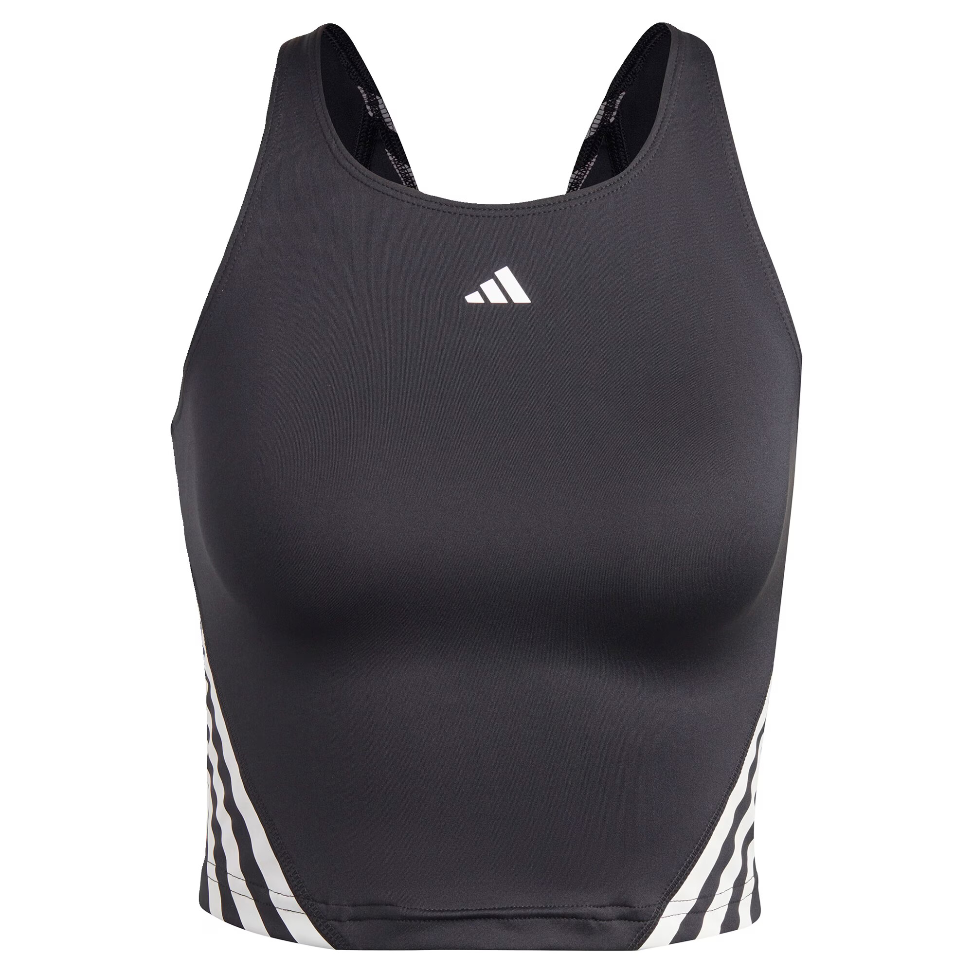 ADIDAS PERFORMANCE Sport top 'Essentials' negru / alb - Pled.ro