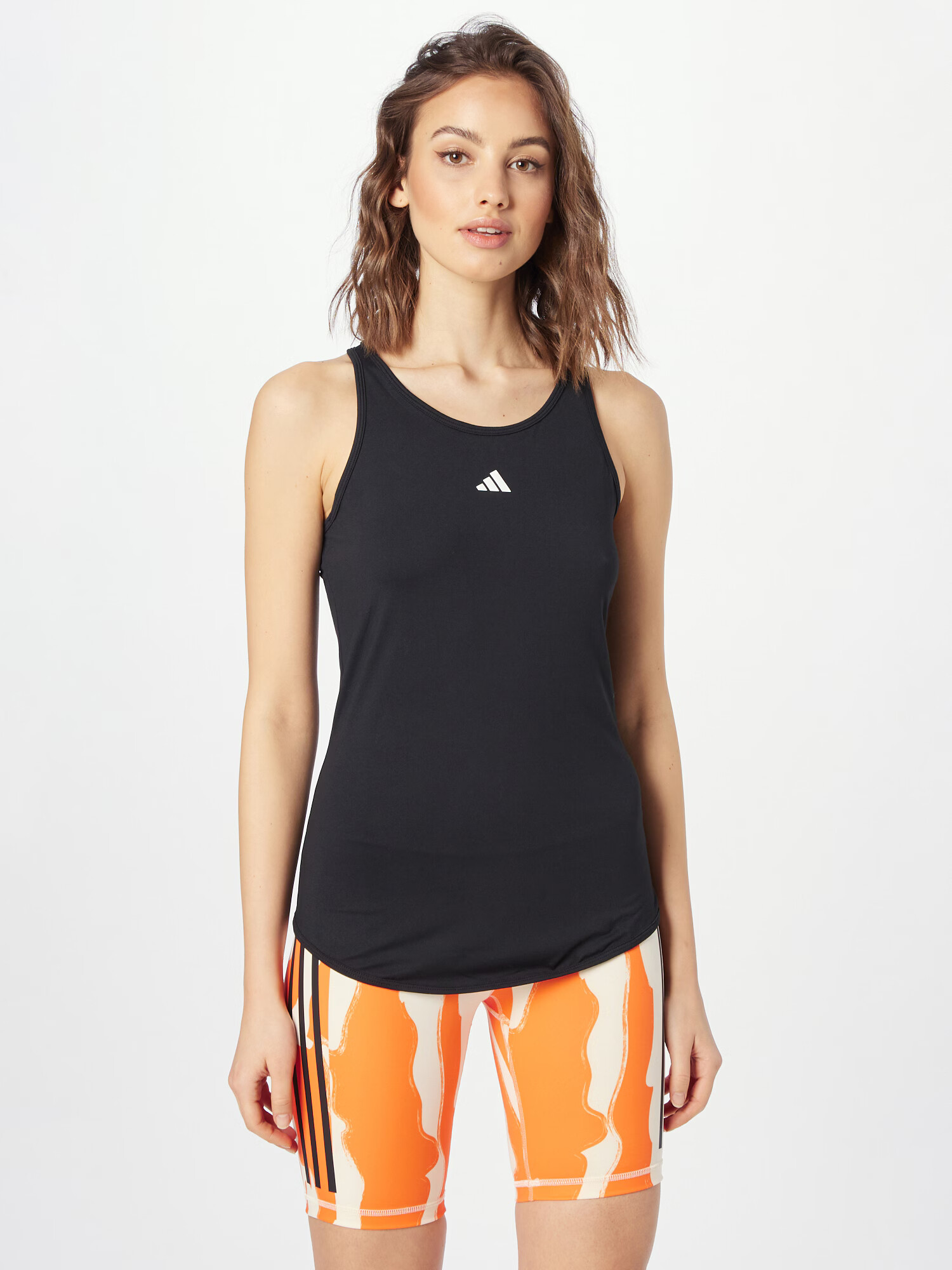 ADIDAS PERFORMANCE Sport top 'Aeroready Train Essentials -Fit ' negru / alb - Pled.ro