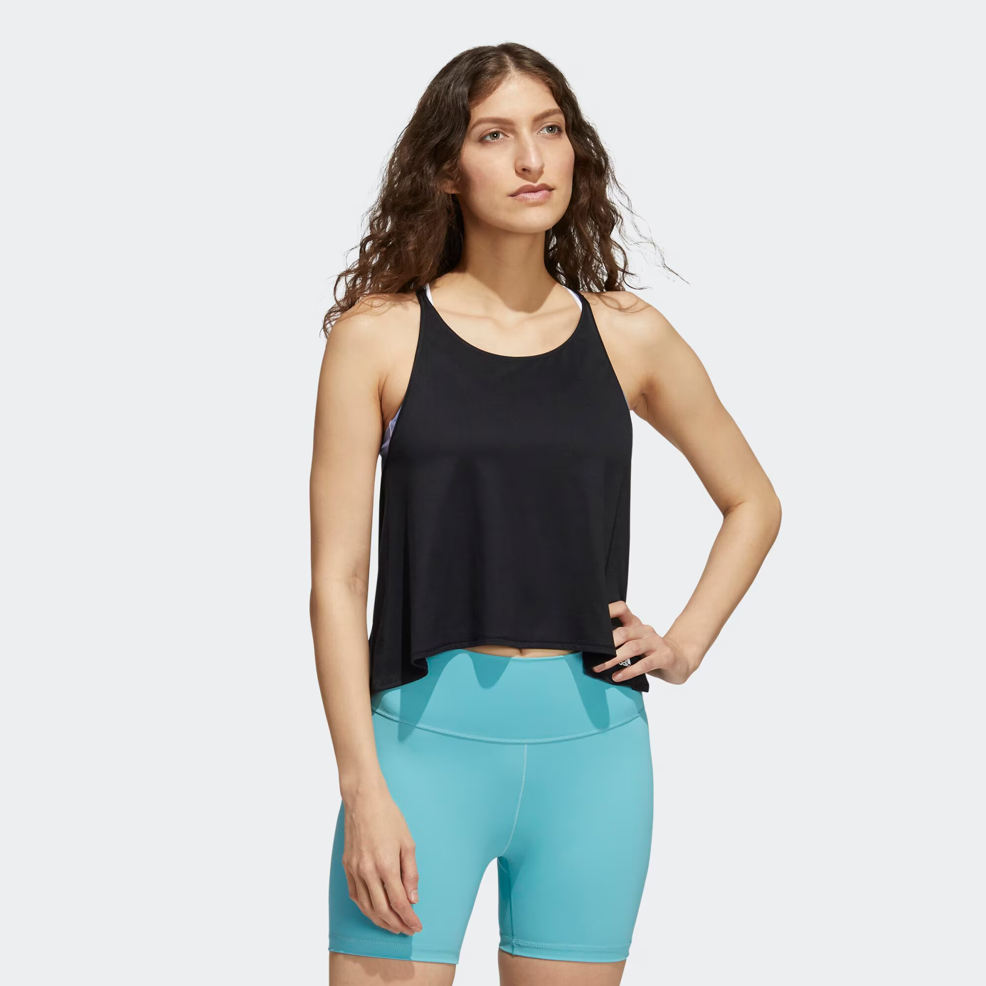 ADIDAS SPORTSWEAR Sport top negru / alb - Pled.ro