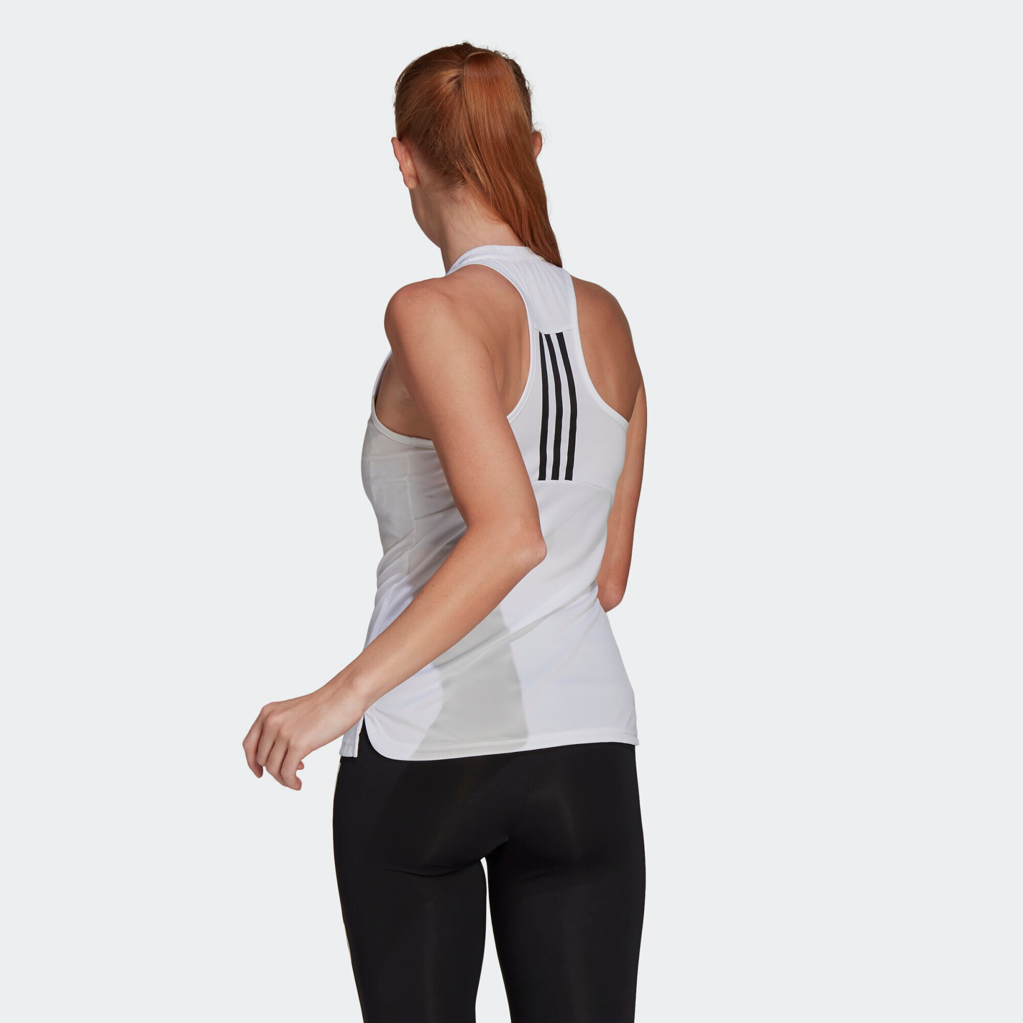 ADIDAS PERFORMANCE Sport top negru / alb - Pled.ro