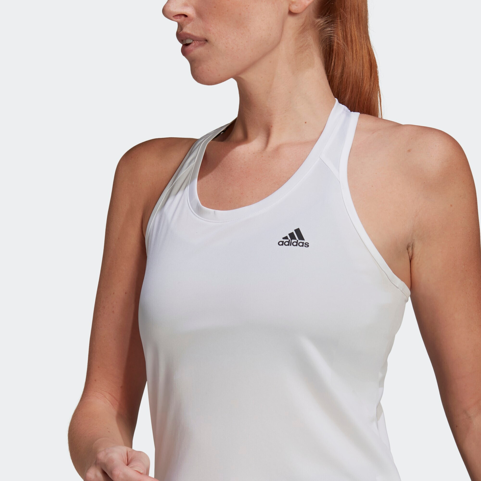 ADIDAS PERFORMANCE Sport top negru / alb - Pled.ro