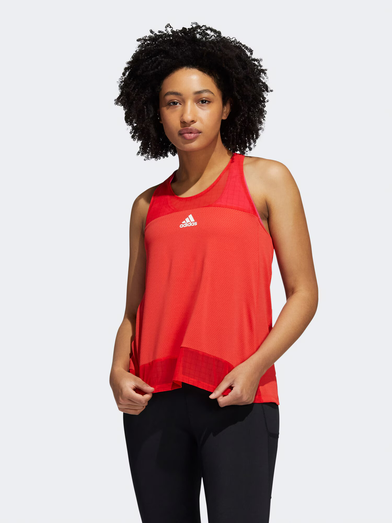 ADIDAS SPORTSWEAR Sport top roșu / alb - Pled.ro